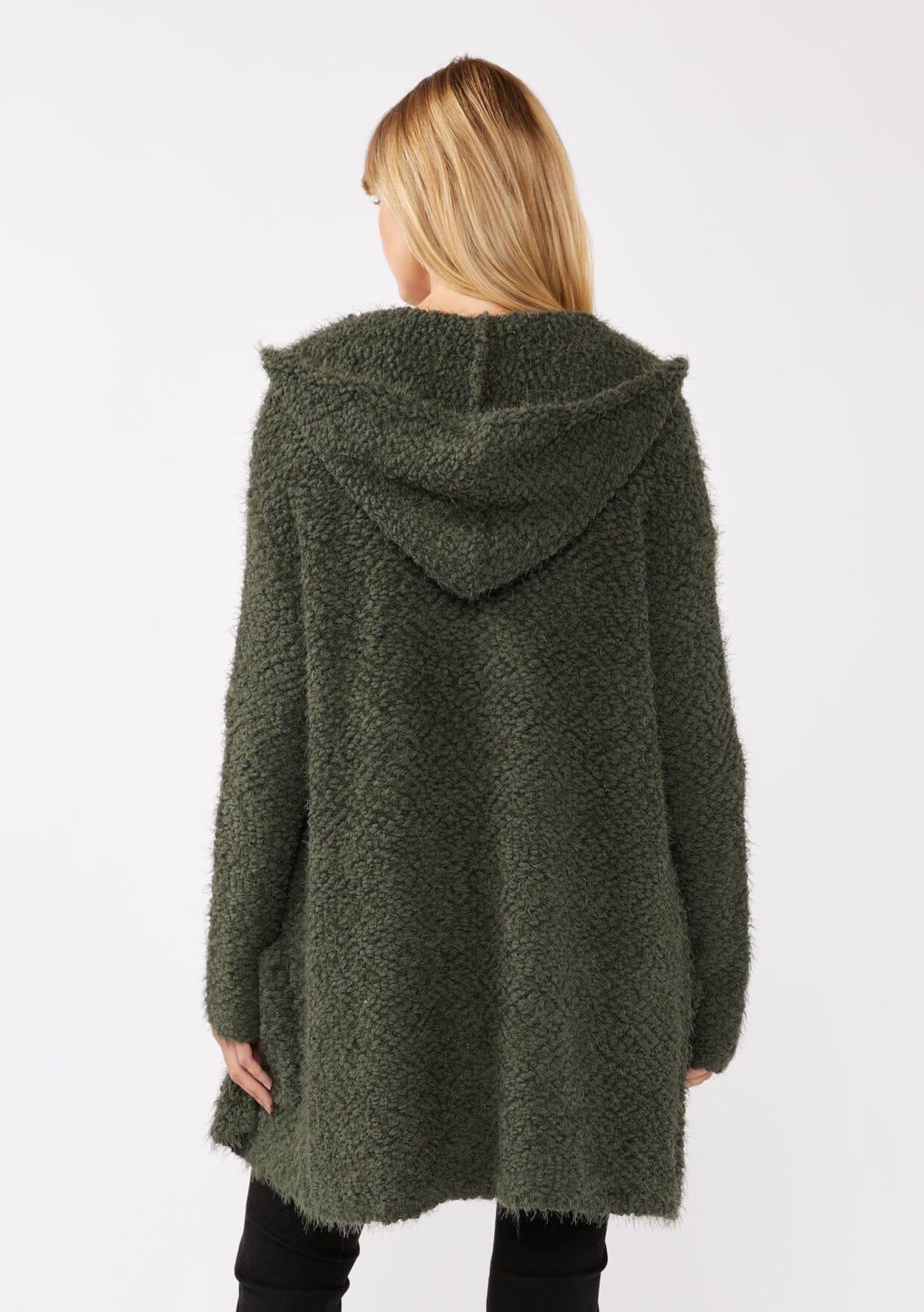 Olive Homebody Hooded Cardi