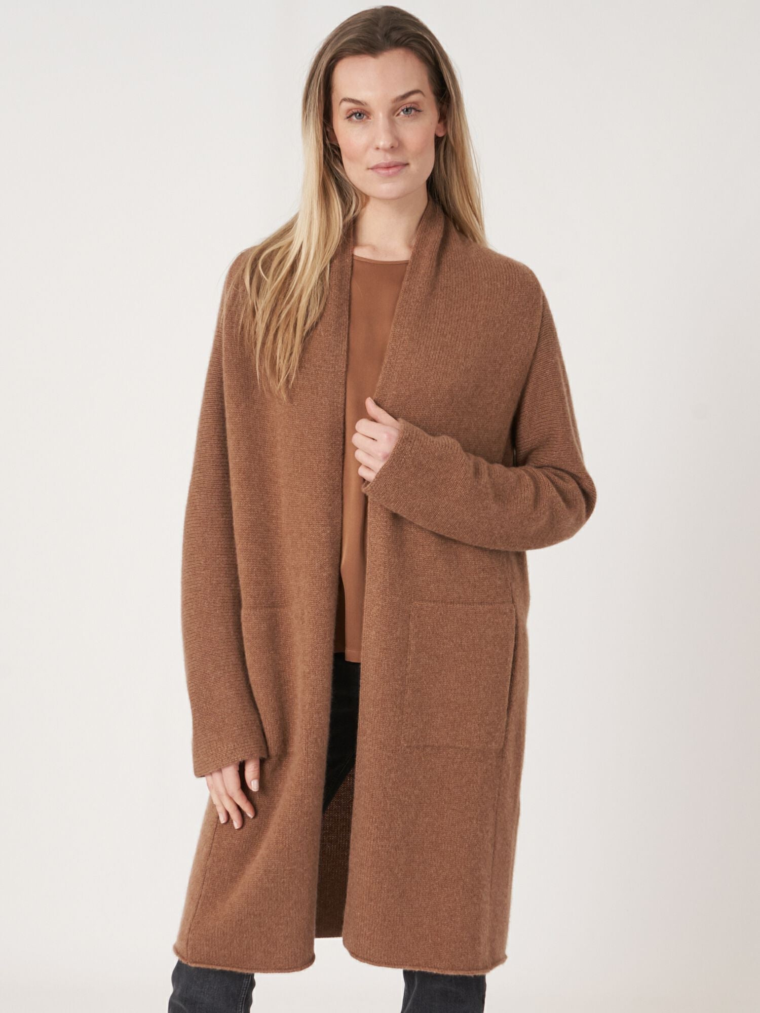 Hazel Long Cashmere Cardigan