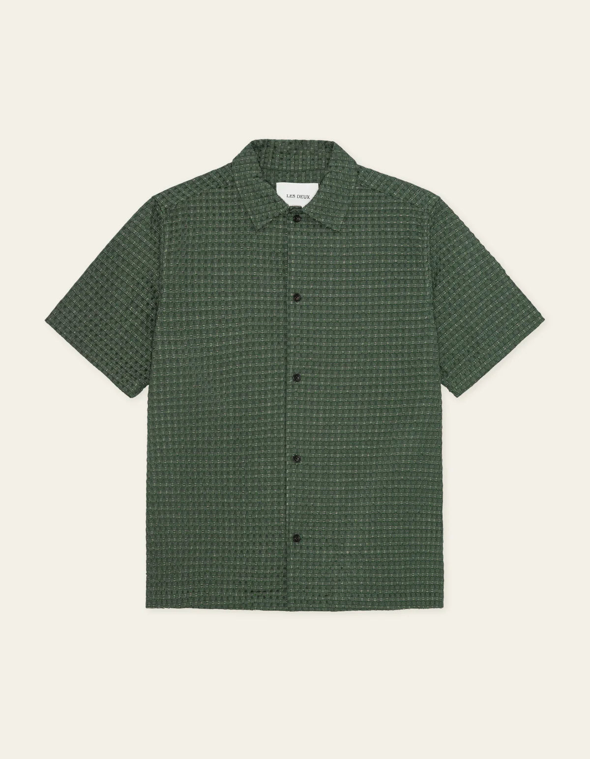 Pine Green Seersucker SS Shirt