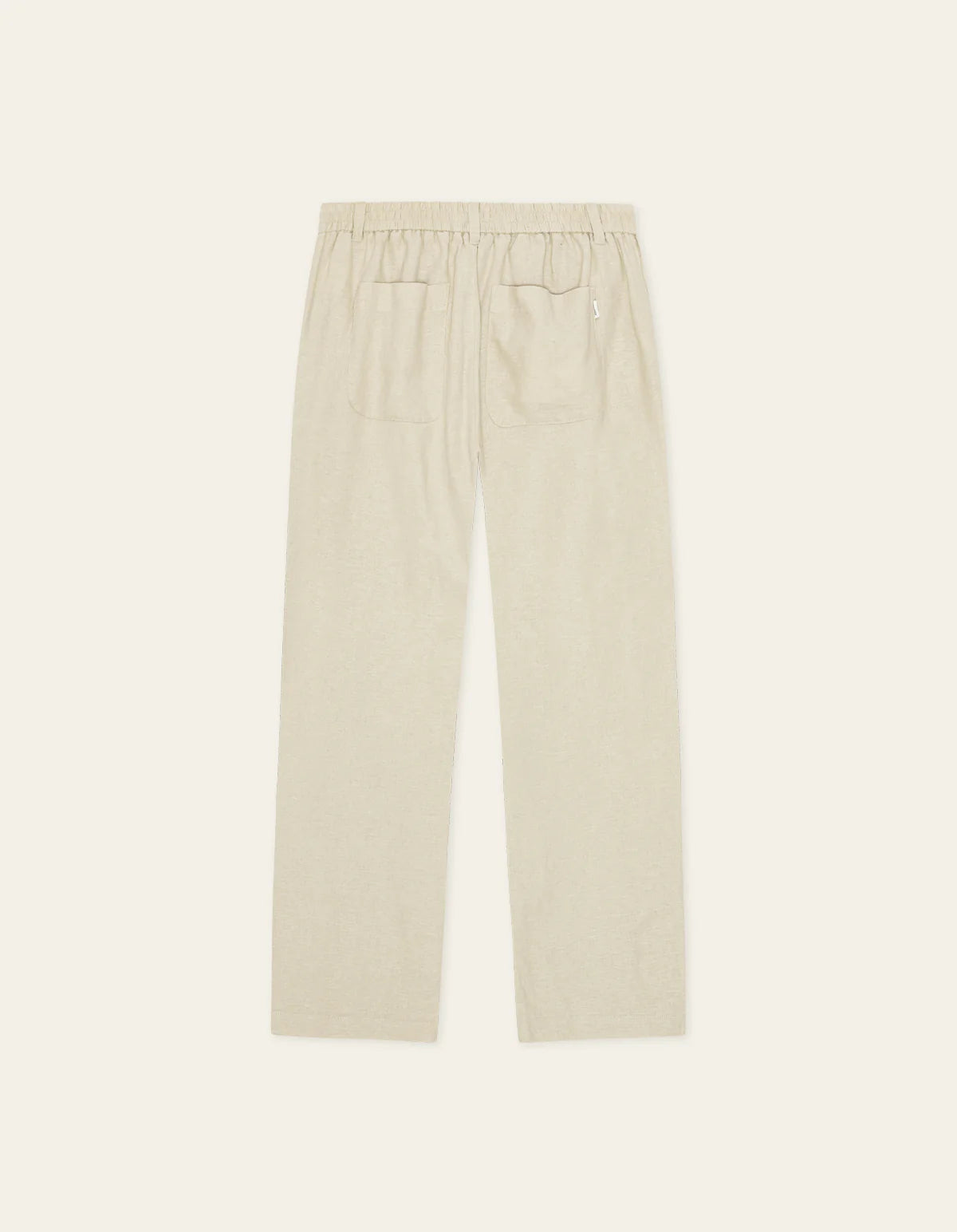 Light Sand Linen Suit Pants