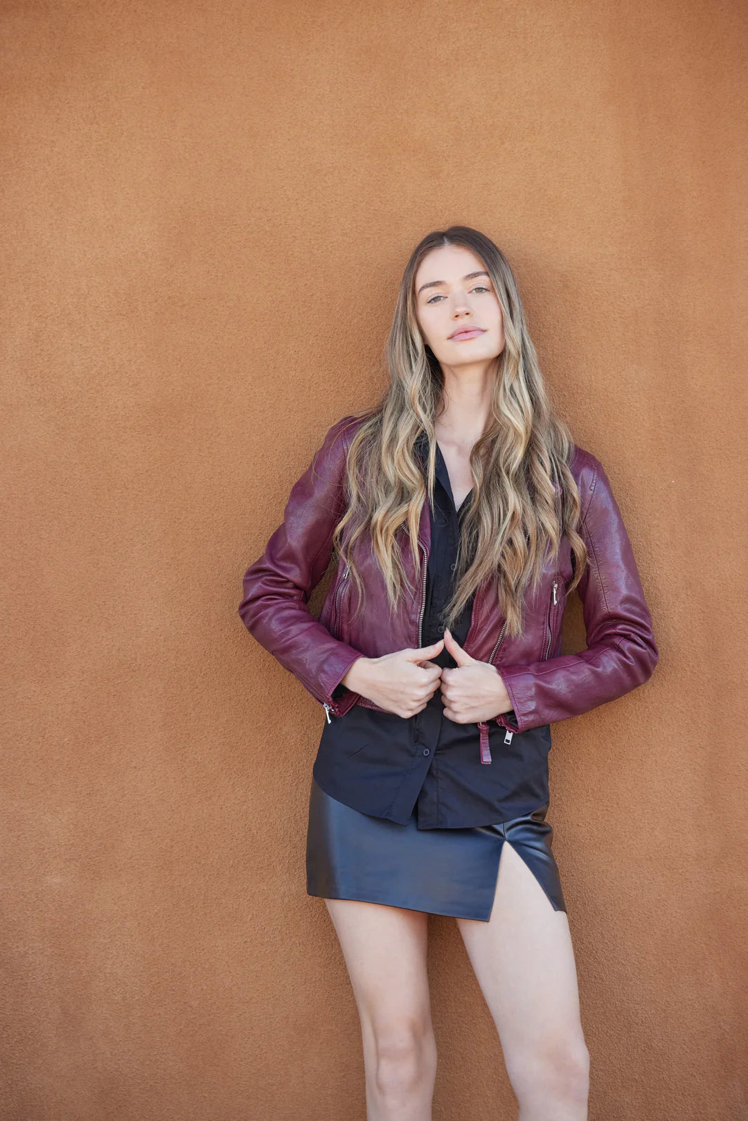 Wine Julene Jacket
