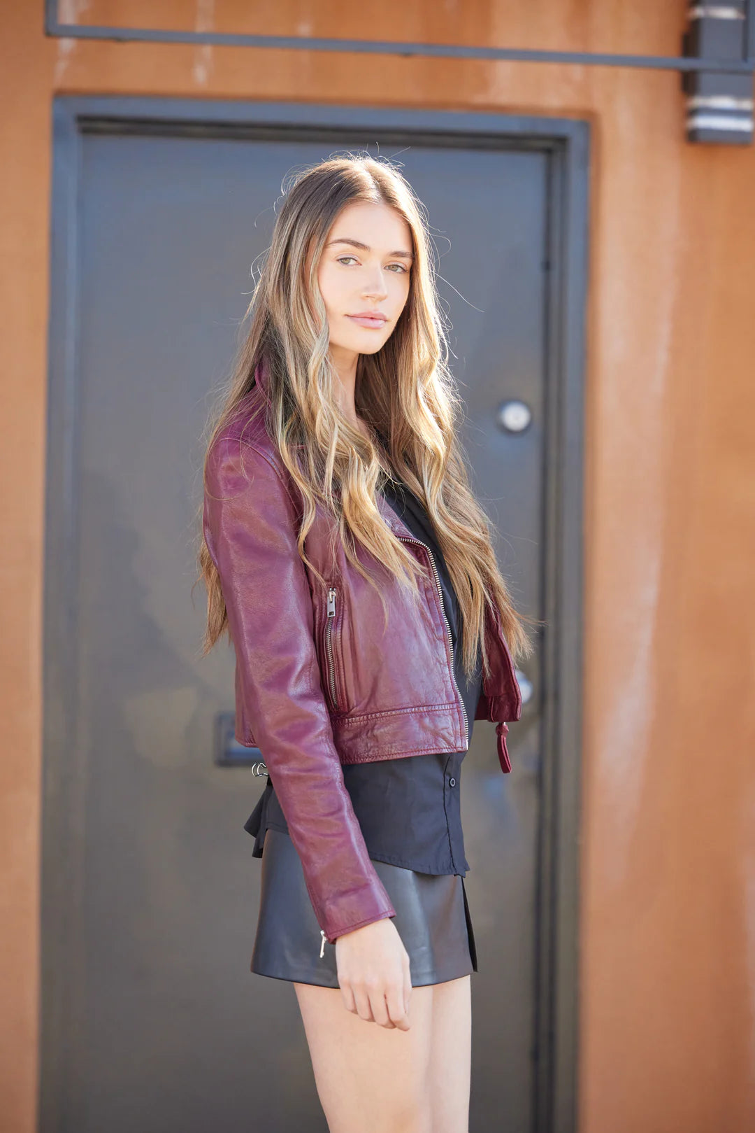 Wine Julene Jacket