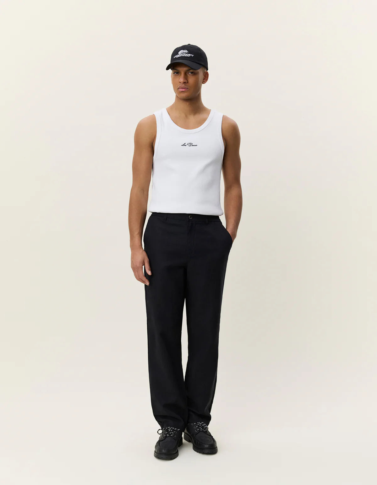 Black Linen Suit Pants