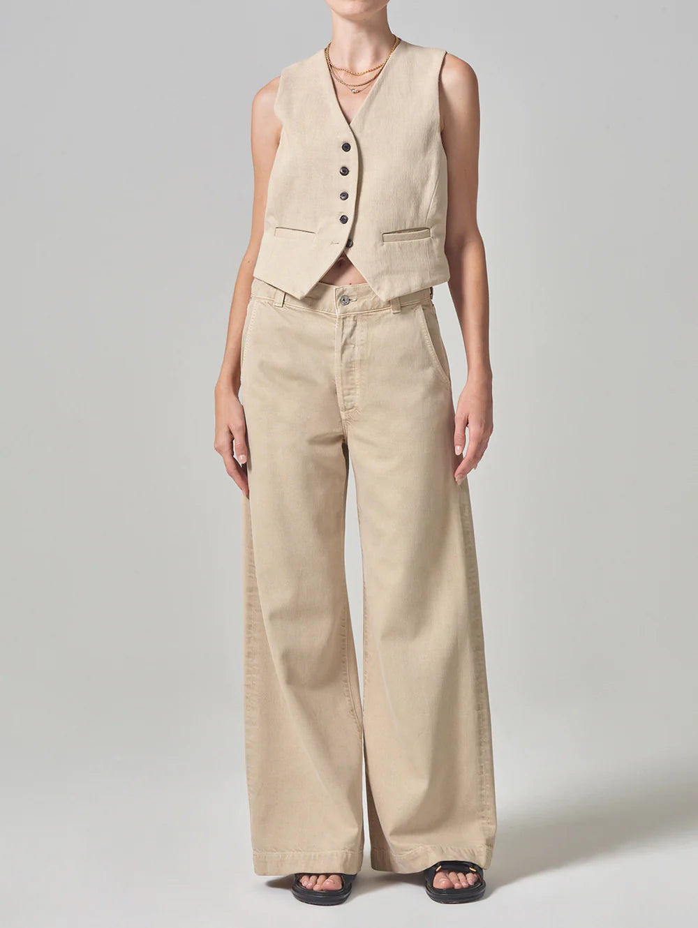 Taos Sand Beverly Trouser