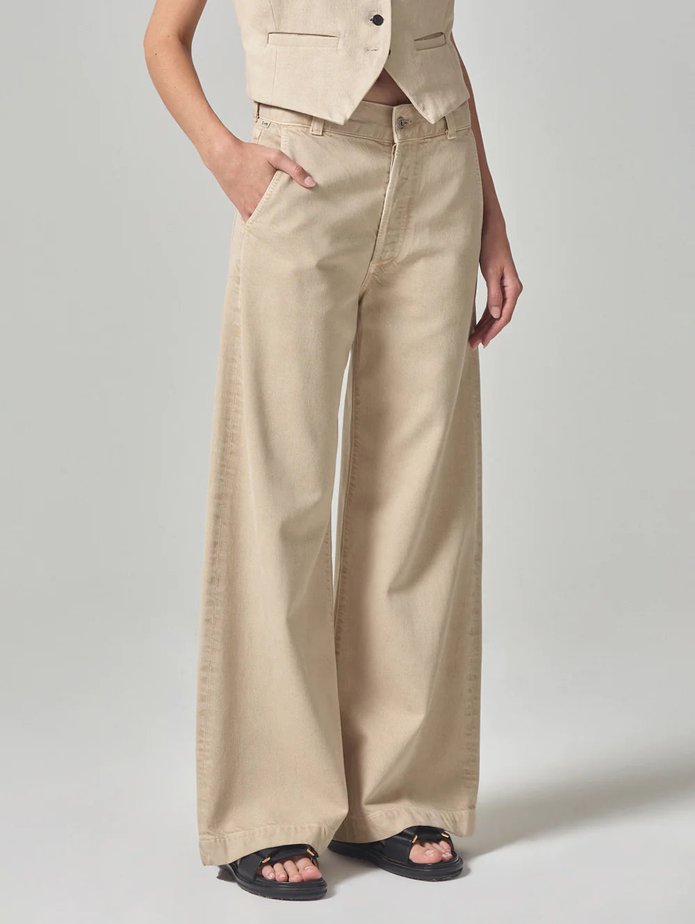 Taos Sand Beverly Trouser