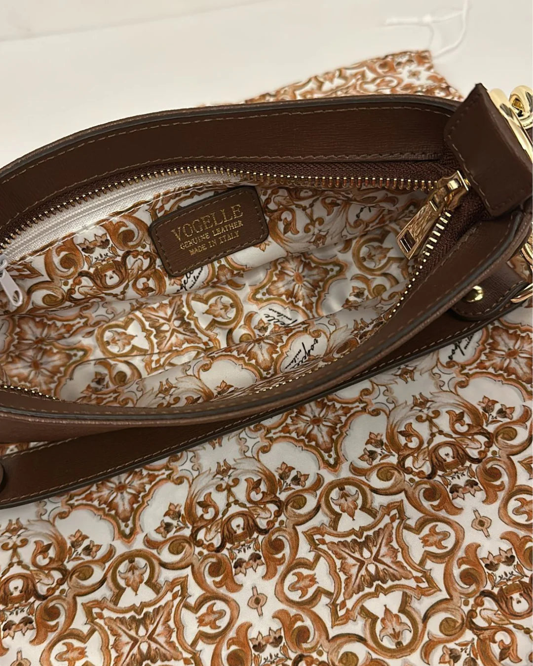 Brown Chain Shoulder Bag