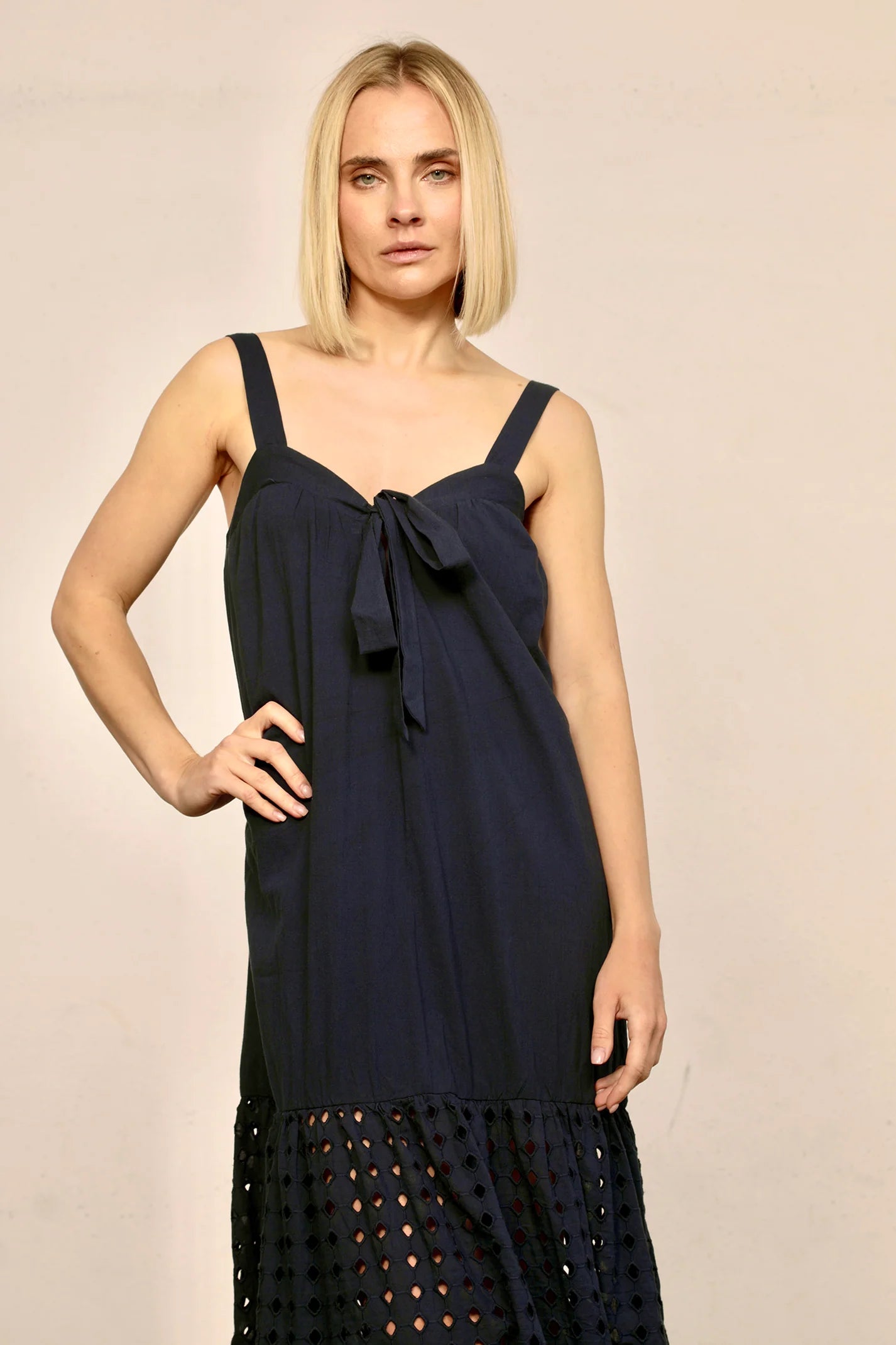 Navy Costa Coquette Dress