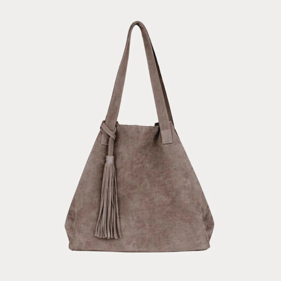 Mushroom Suede Tote