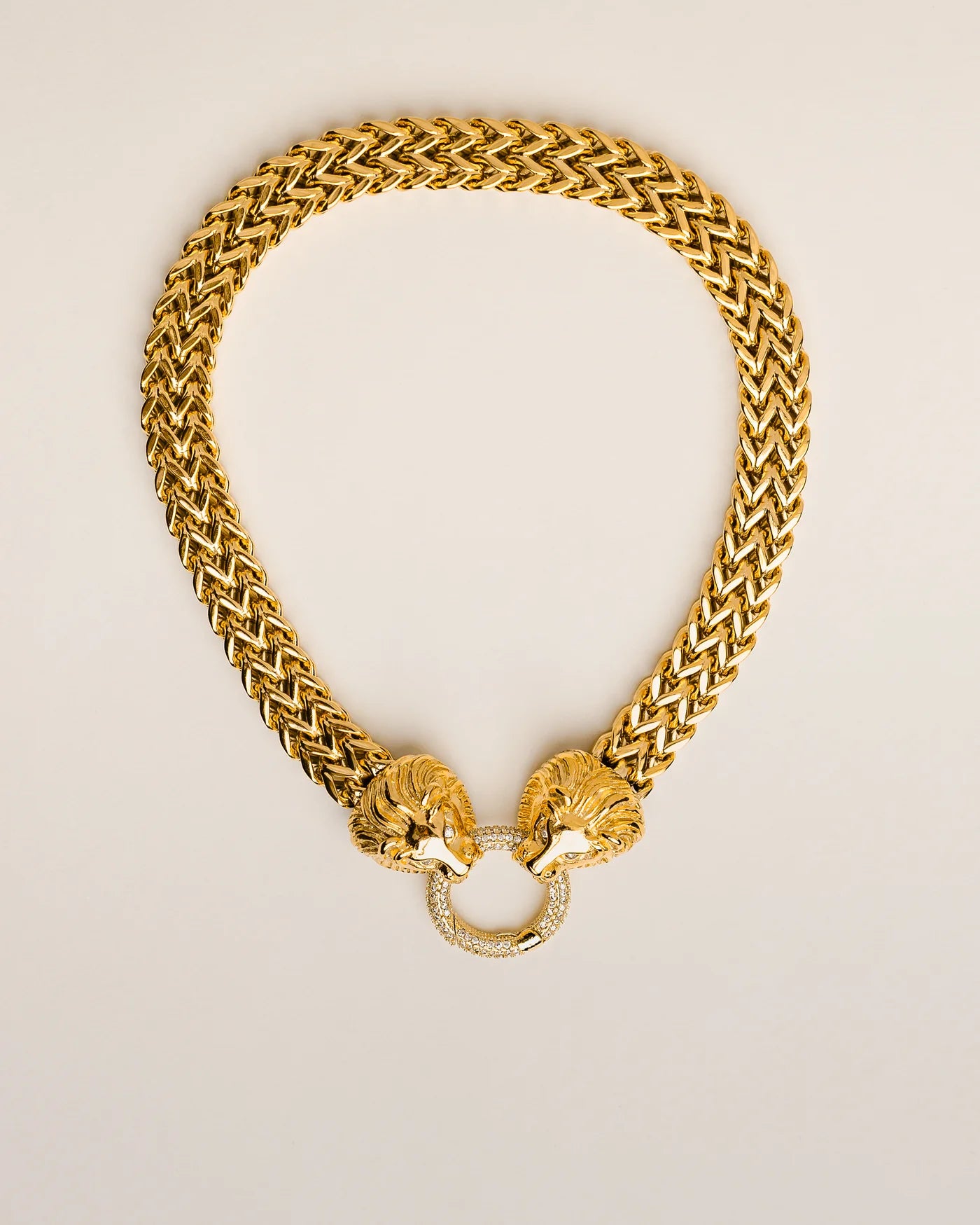 Gold Santa Leon Necklace