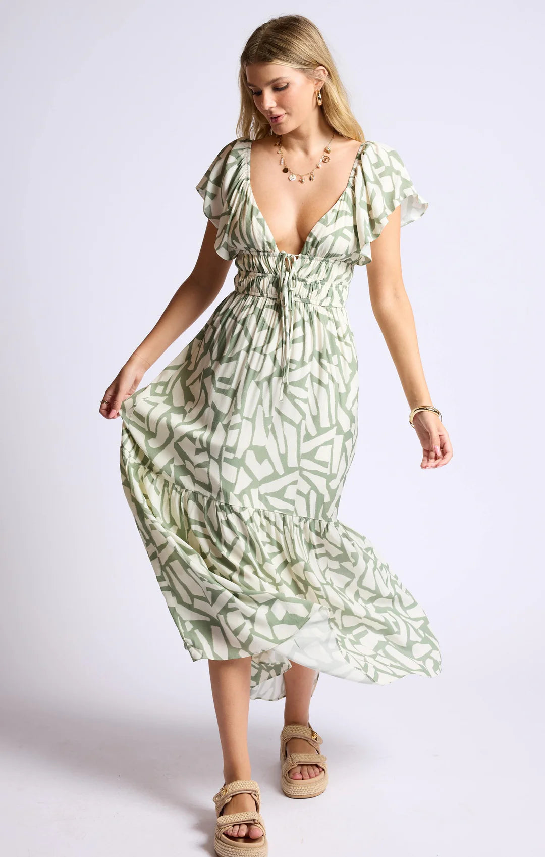 Sage Al Fresco Dress
