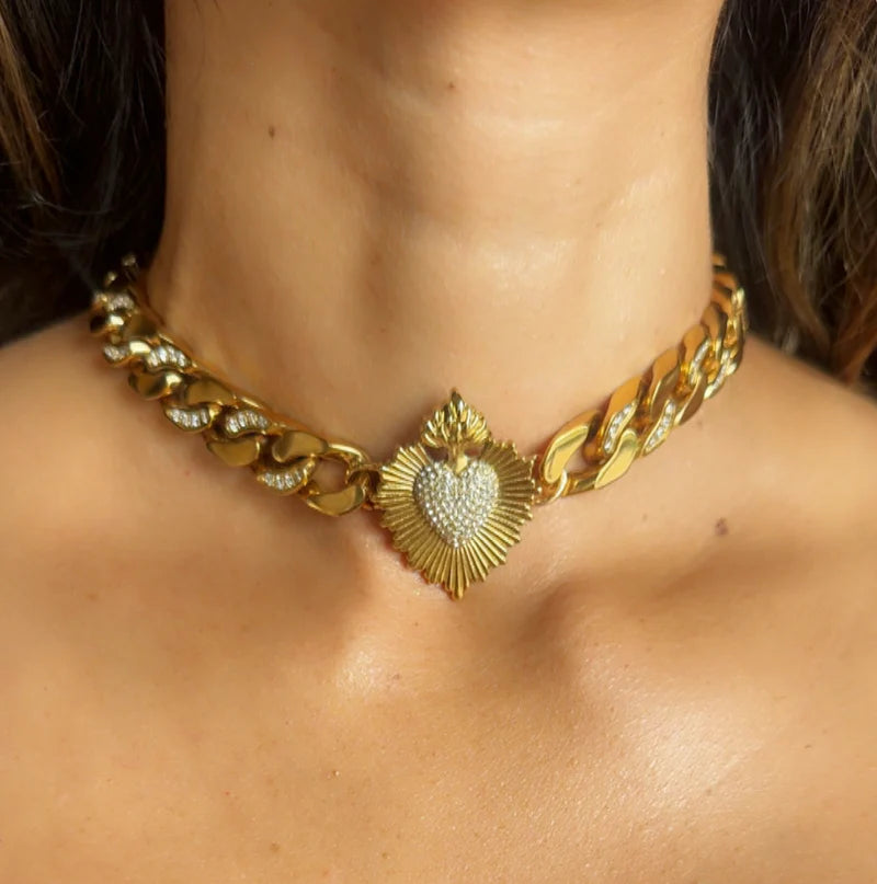 Santa Amor Diamante Choker