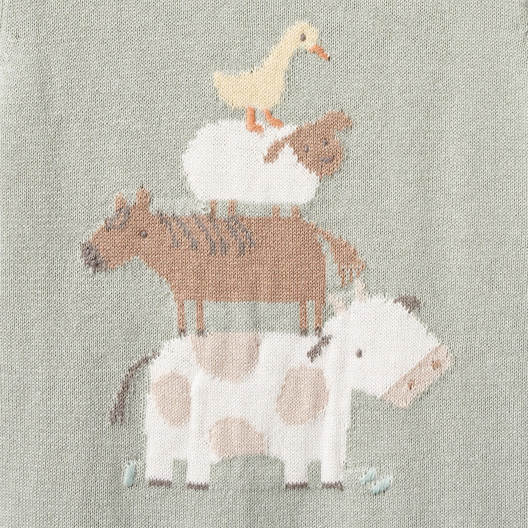 On the Farm Knit Romper