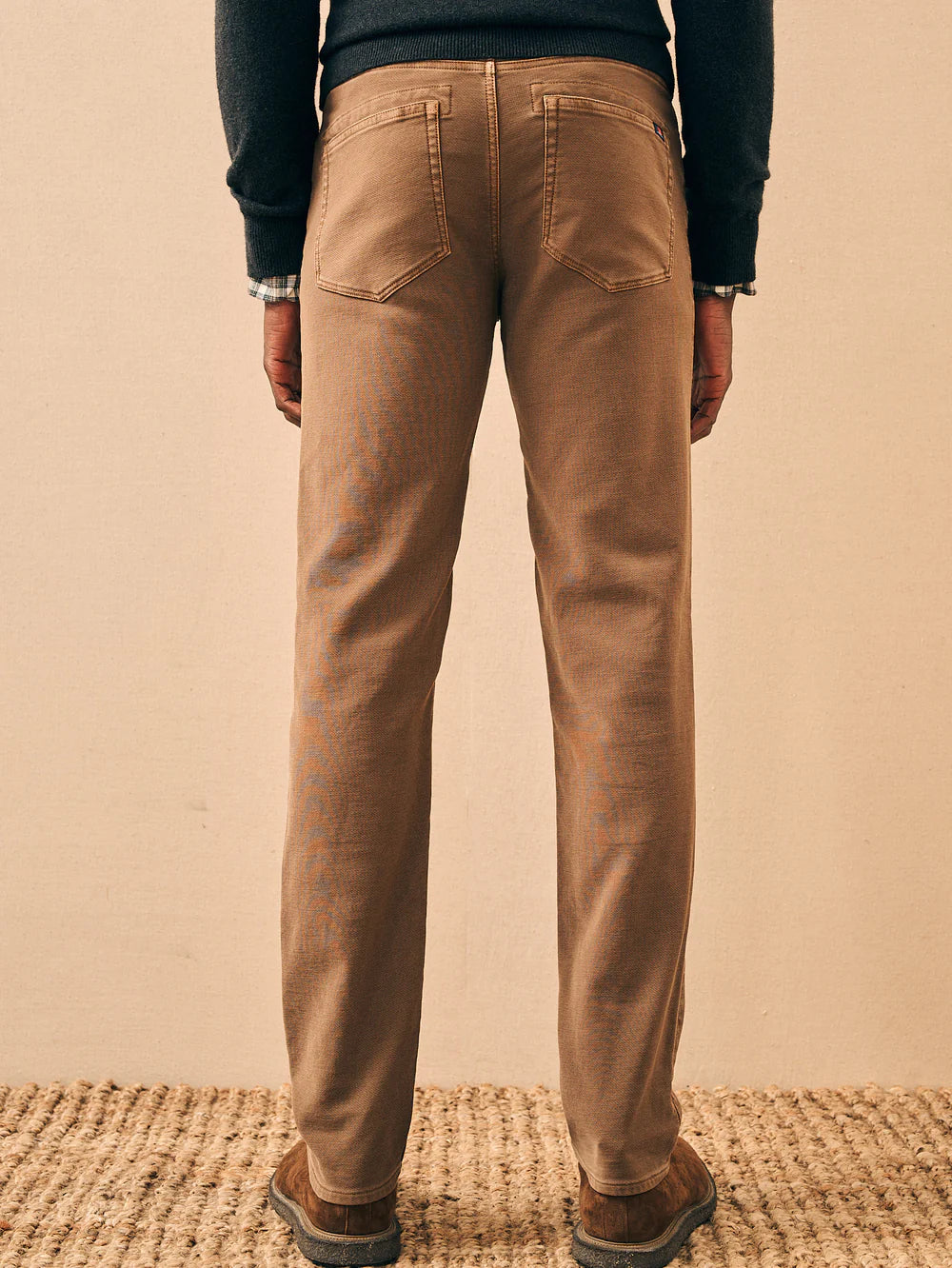Bark Brown Stretch Terry