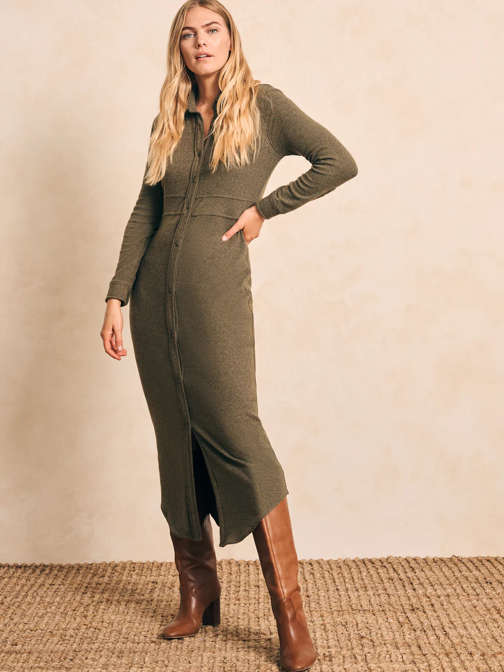 Olive Legend Sweater Maxi