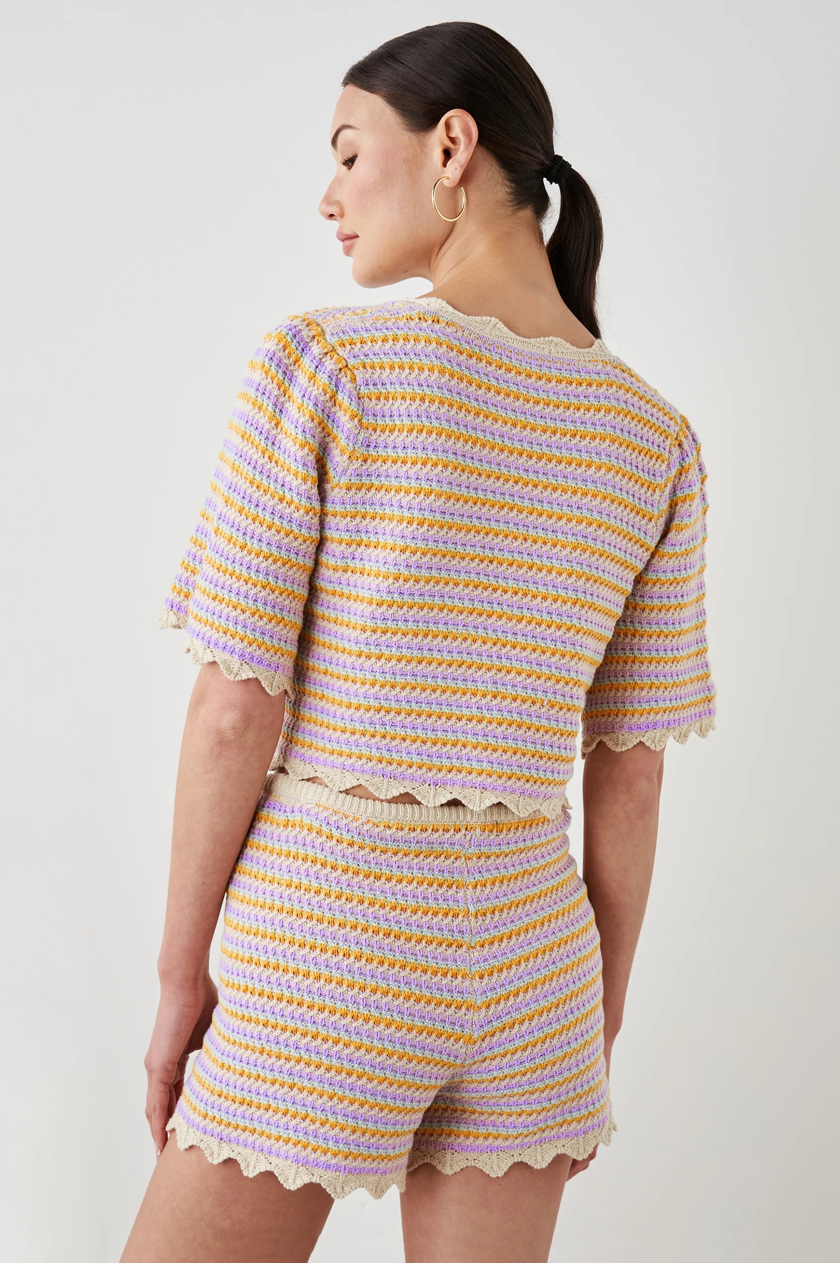 Porto Stripe Flores Top