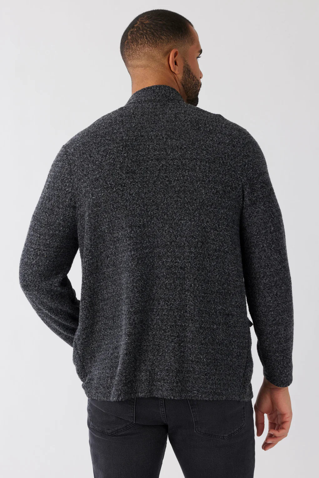 Black Boucle Blazer