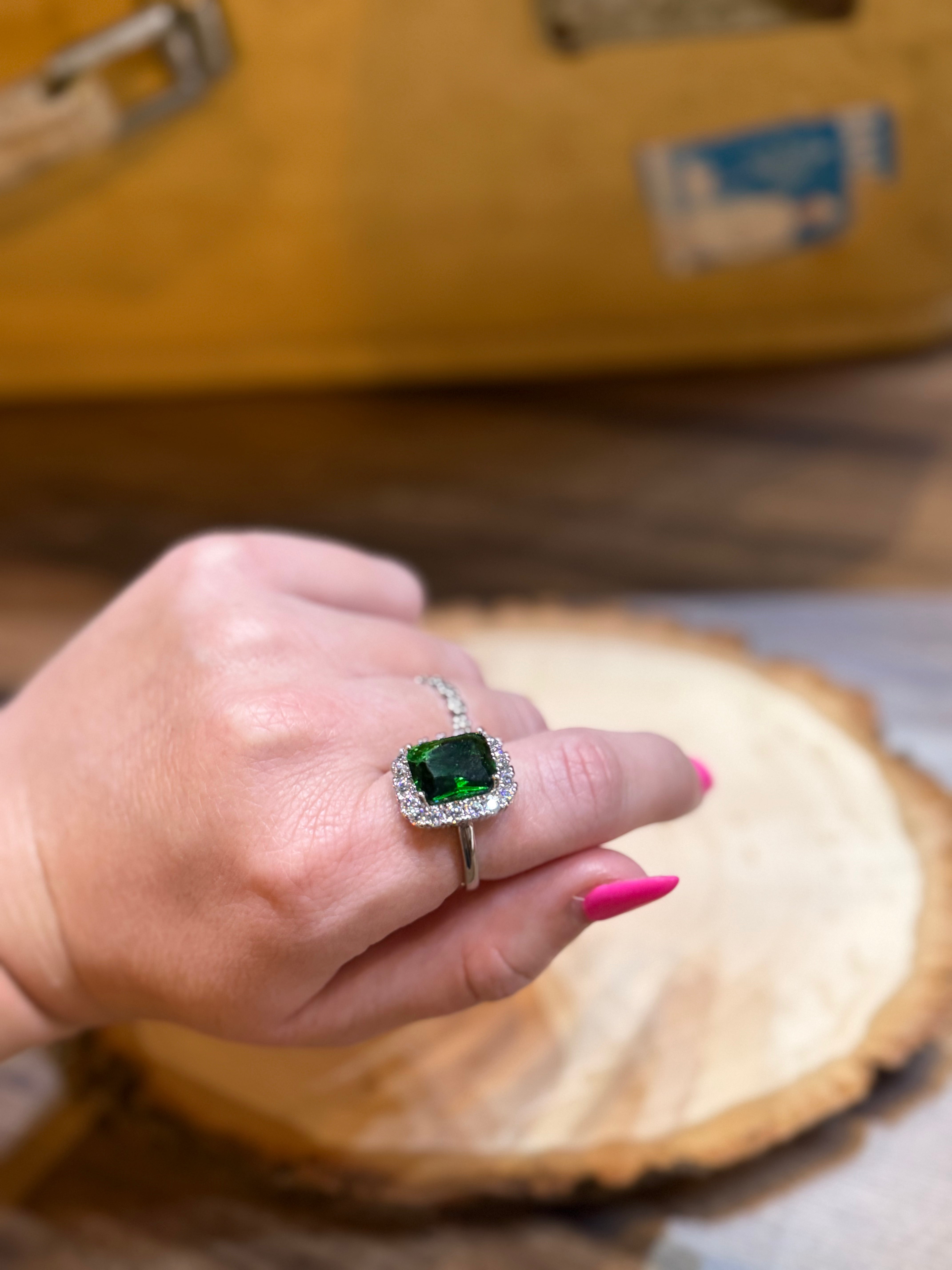 Emerald Diamond Ring
