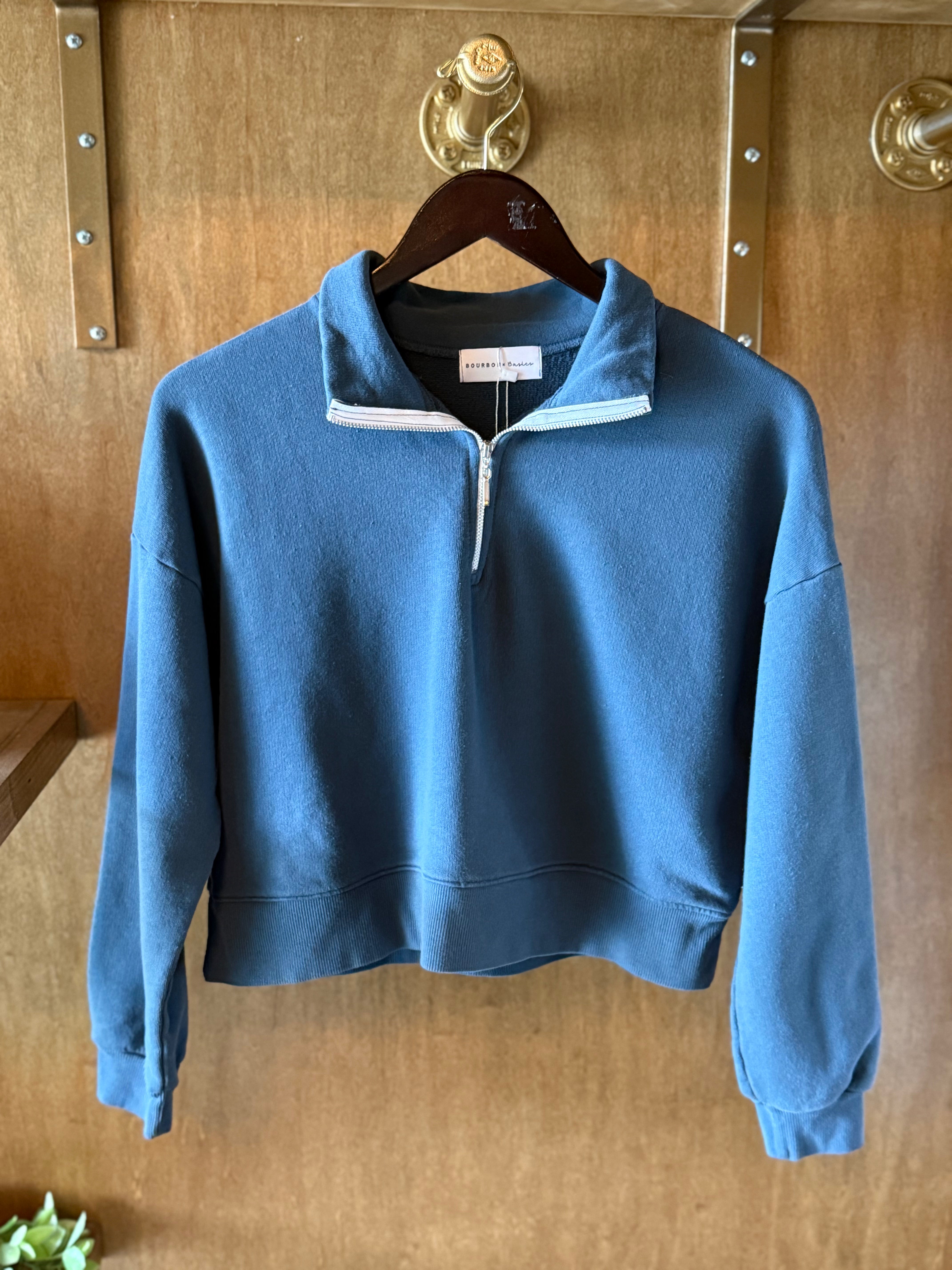 Navy Regina Quarter Zip