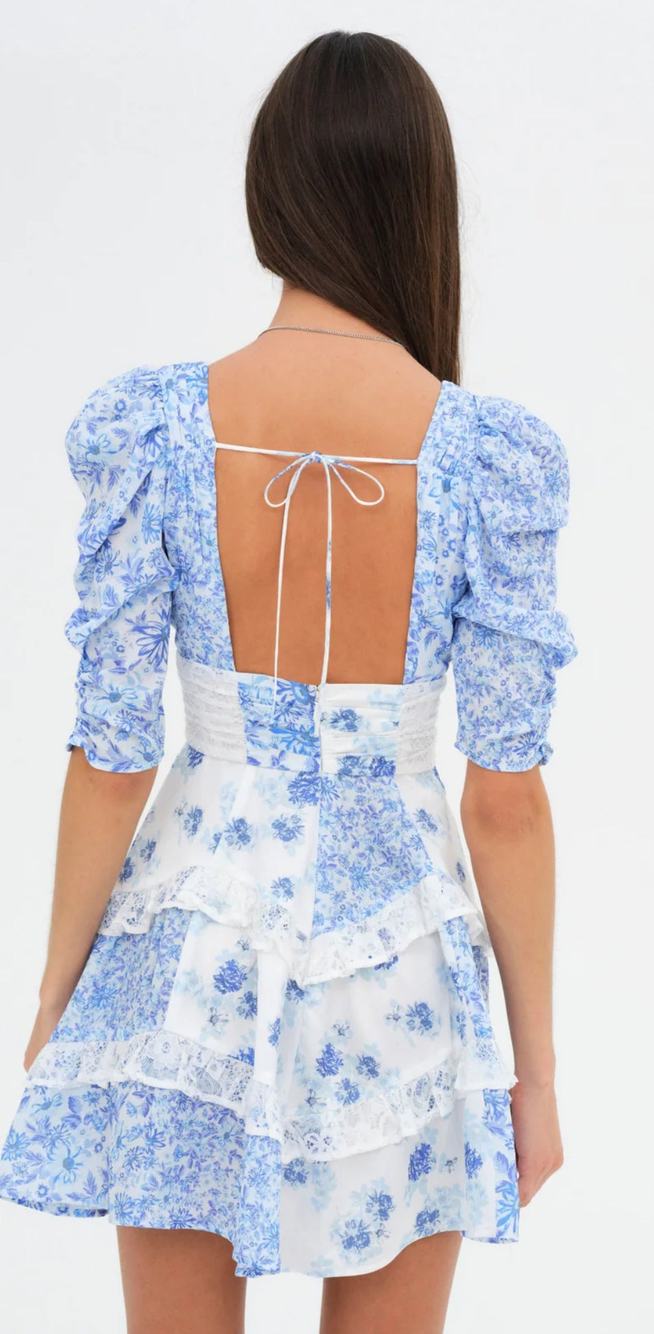 Blue Rosalyn Mini Dress