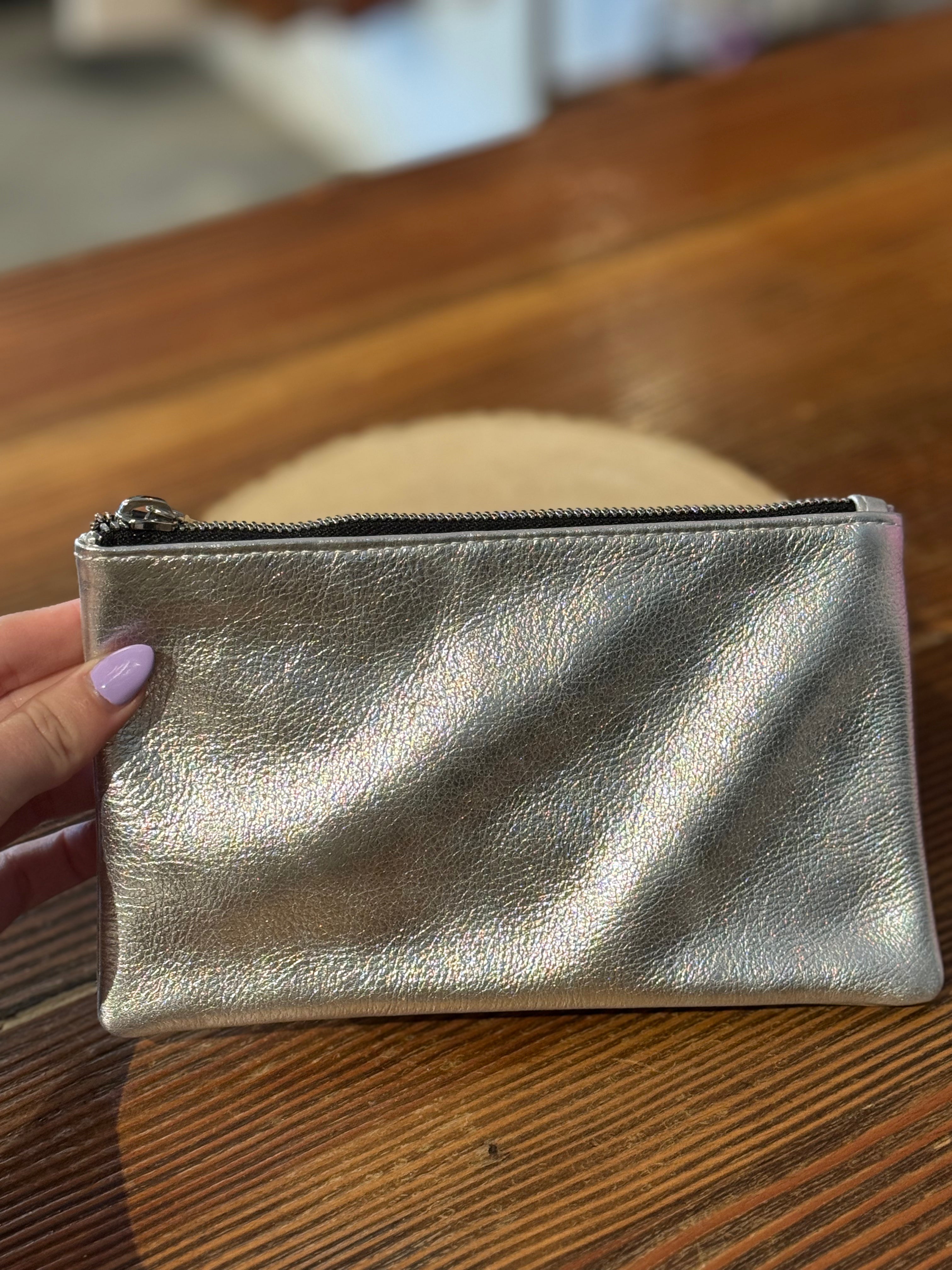 Silver Phone Pouch