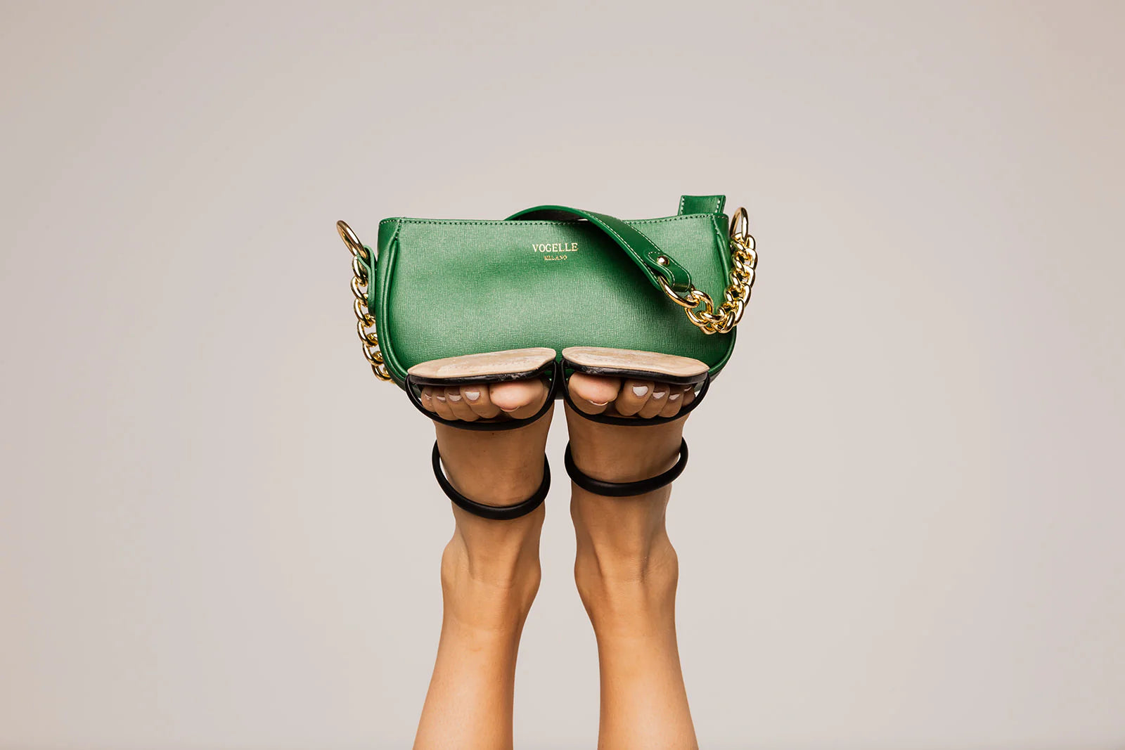 Green Chain Shoulder Bag