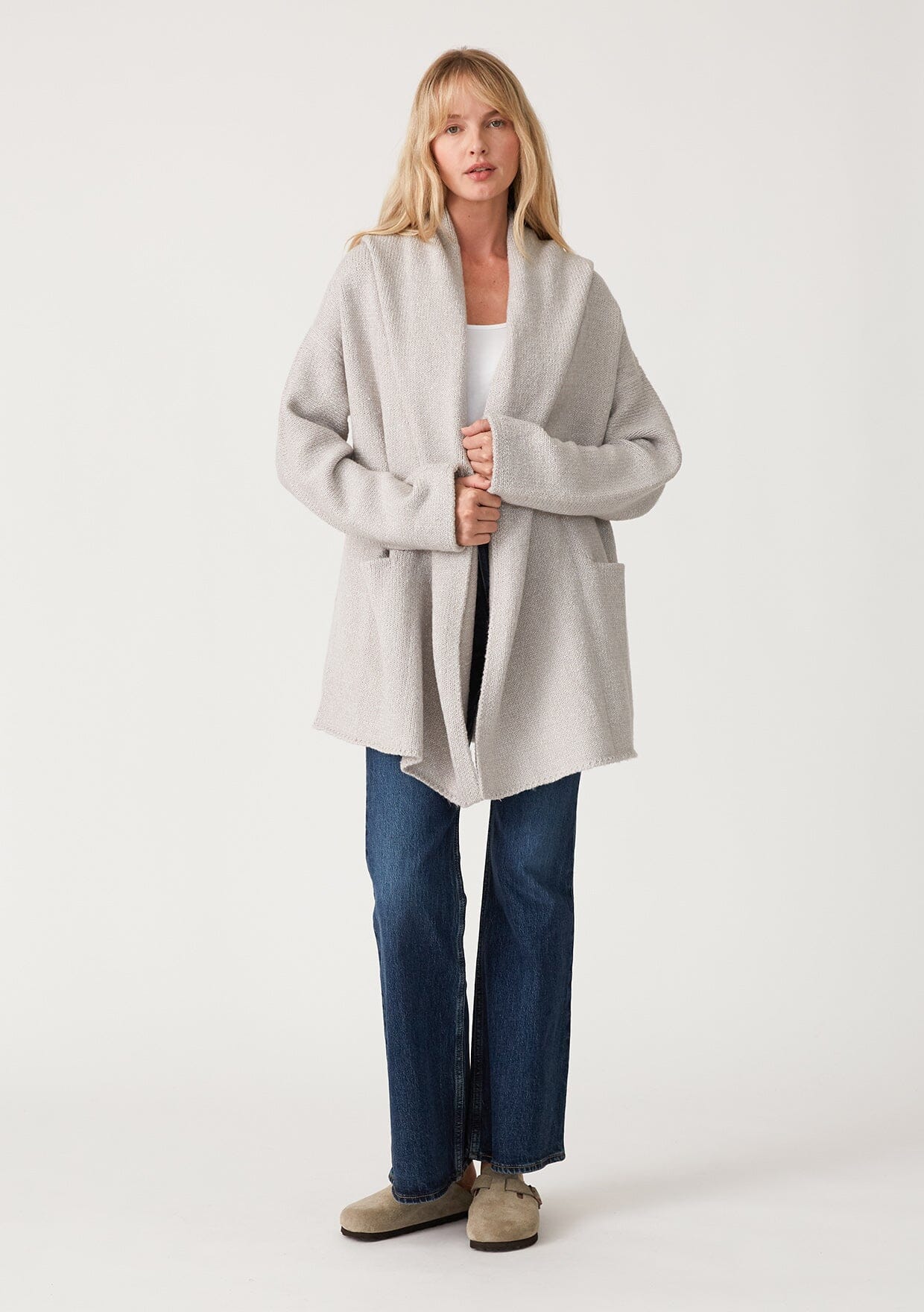 Heather Grey Haydon Sweater Coat