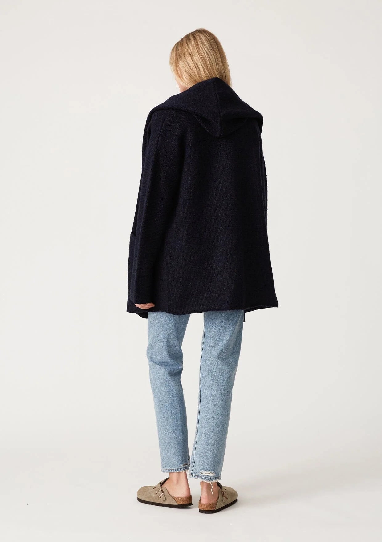 Navy Haydon Sweater Coat