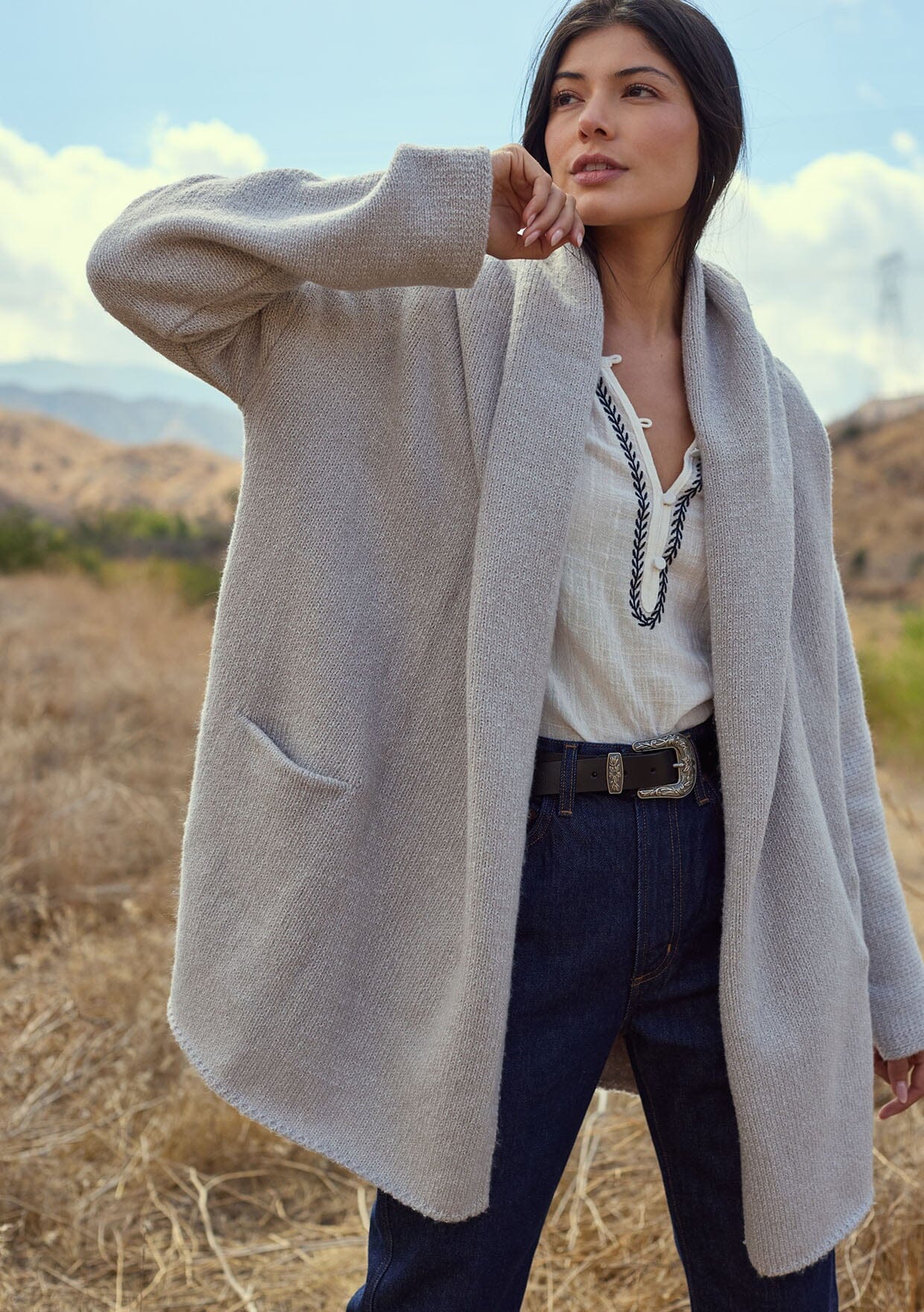 Heather Grey Haydon Sweater Coat