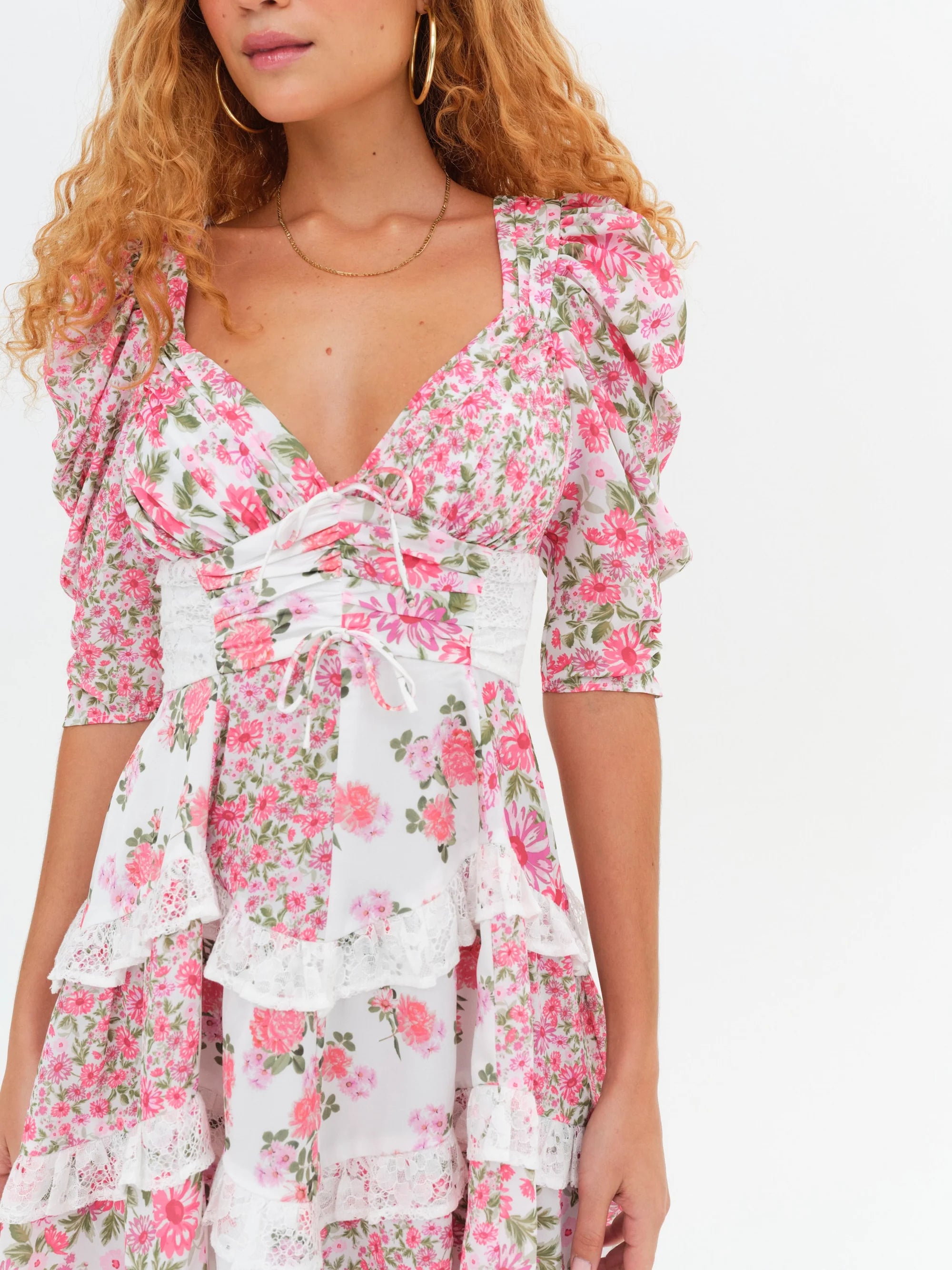 Pink Rosalyn Mini Dress