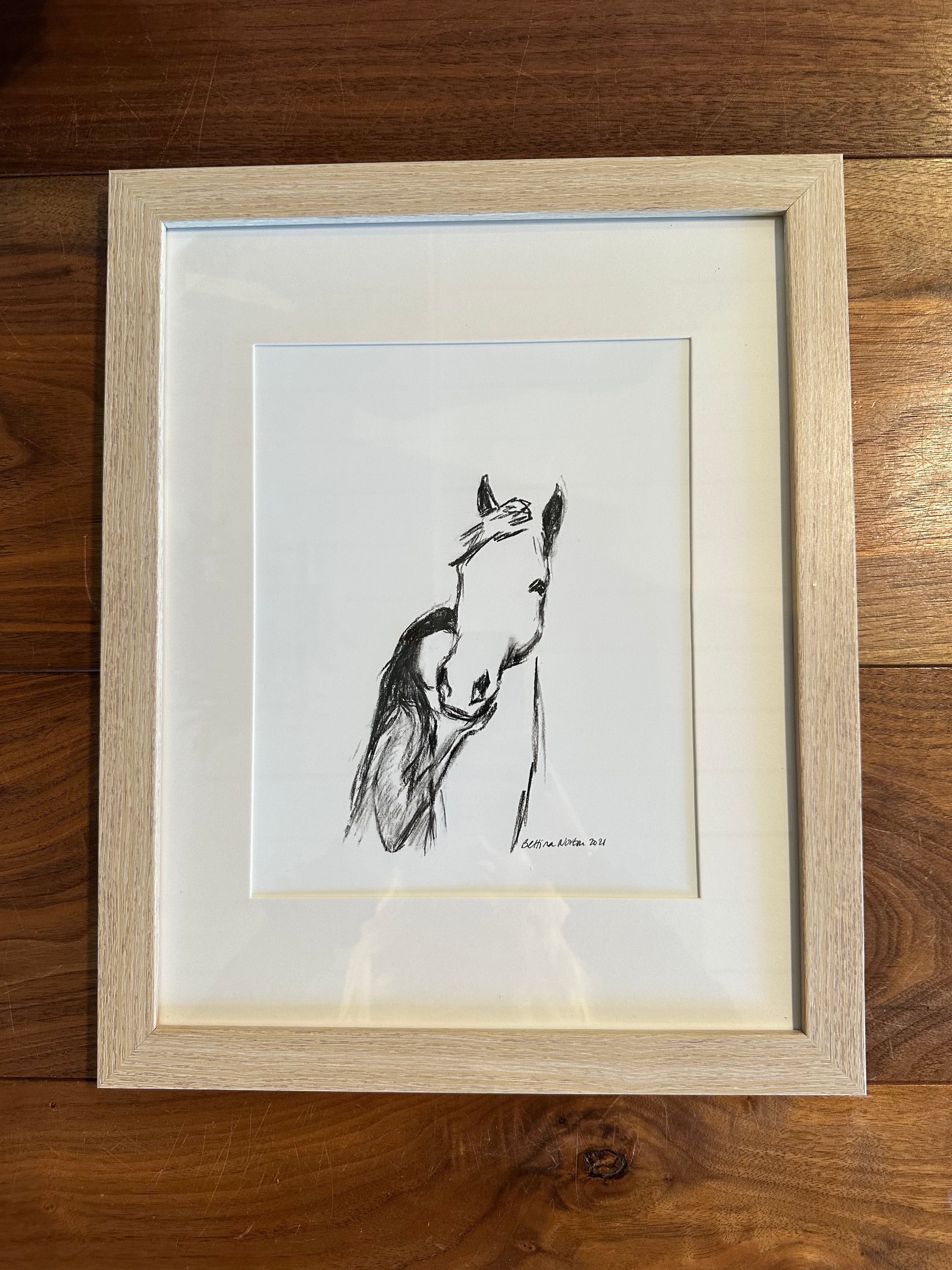 Large White Oak Framed Bettina