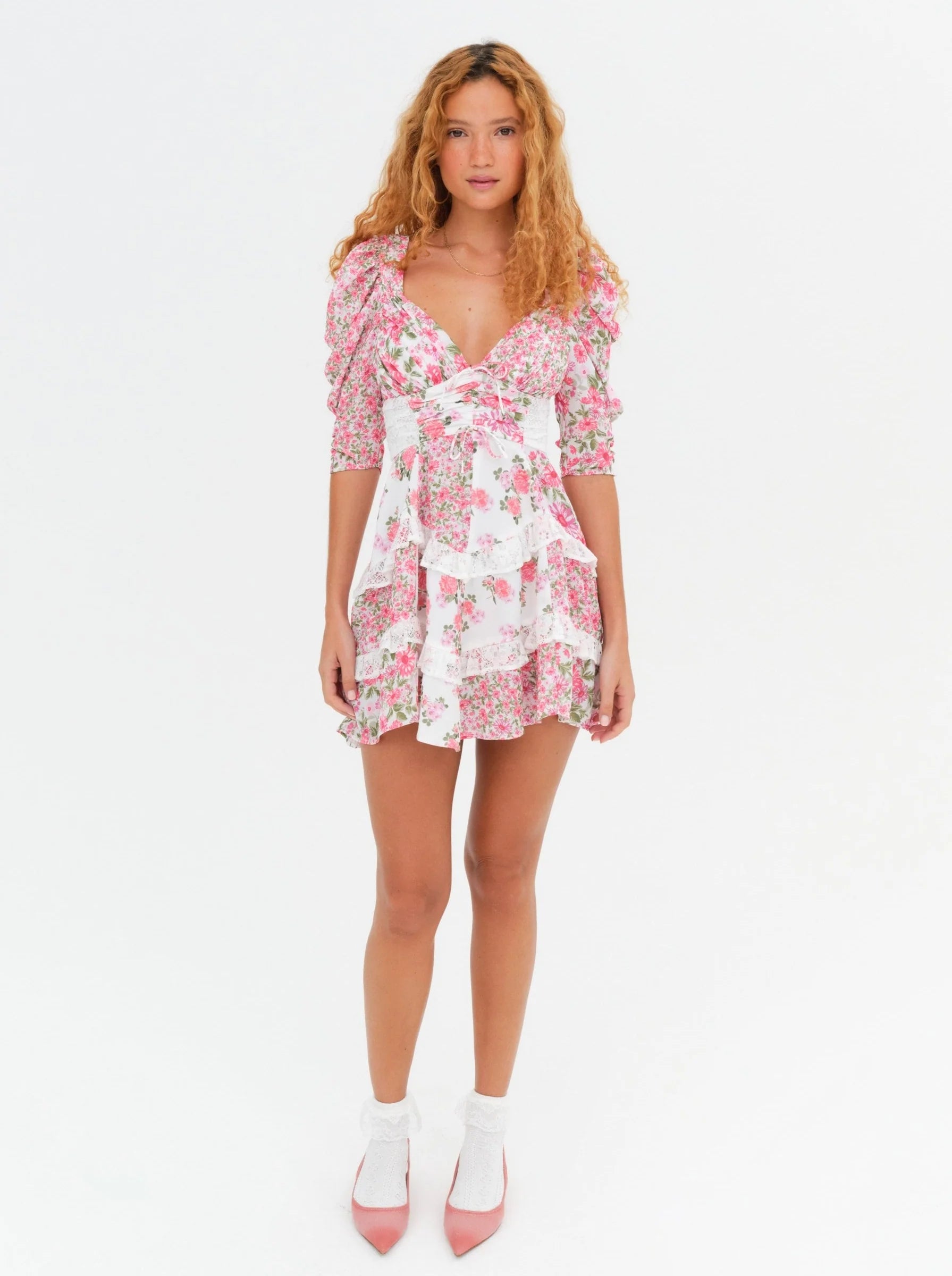 Pink Rosalyn Mini Dress