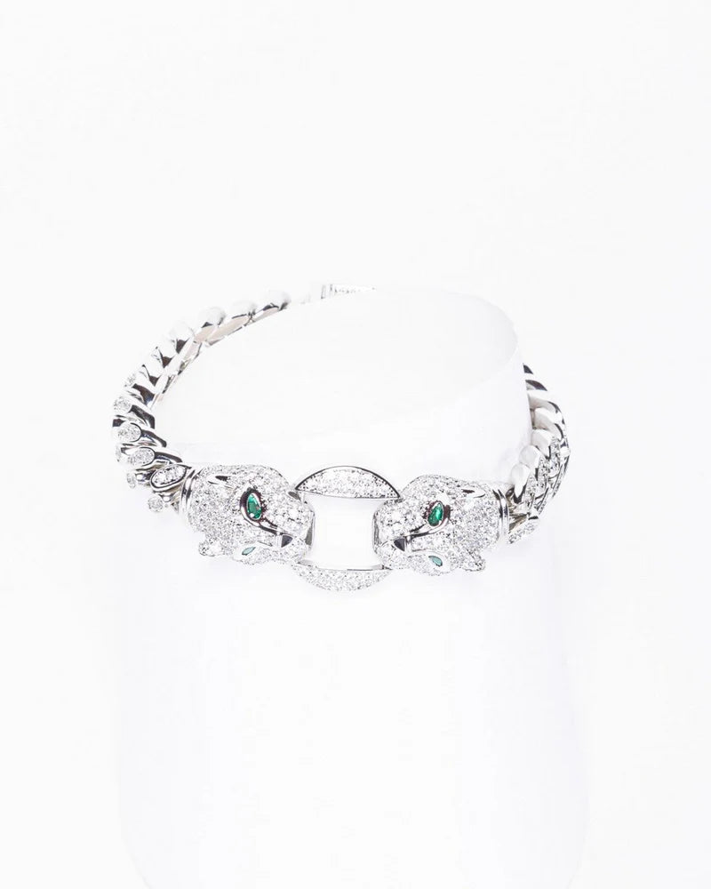 Silver Santa Pantera Bracelet