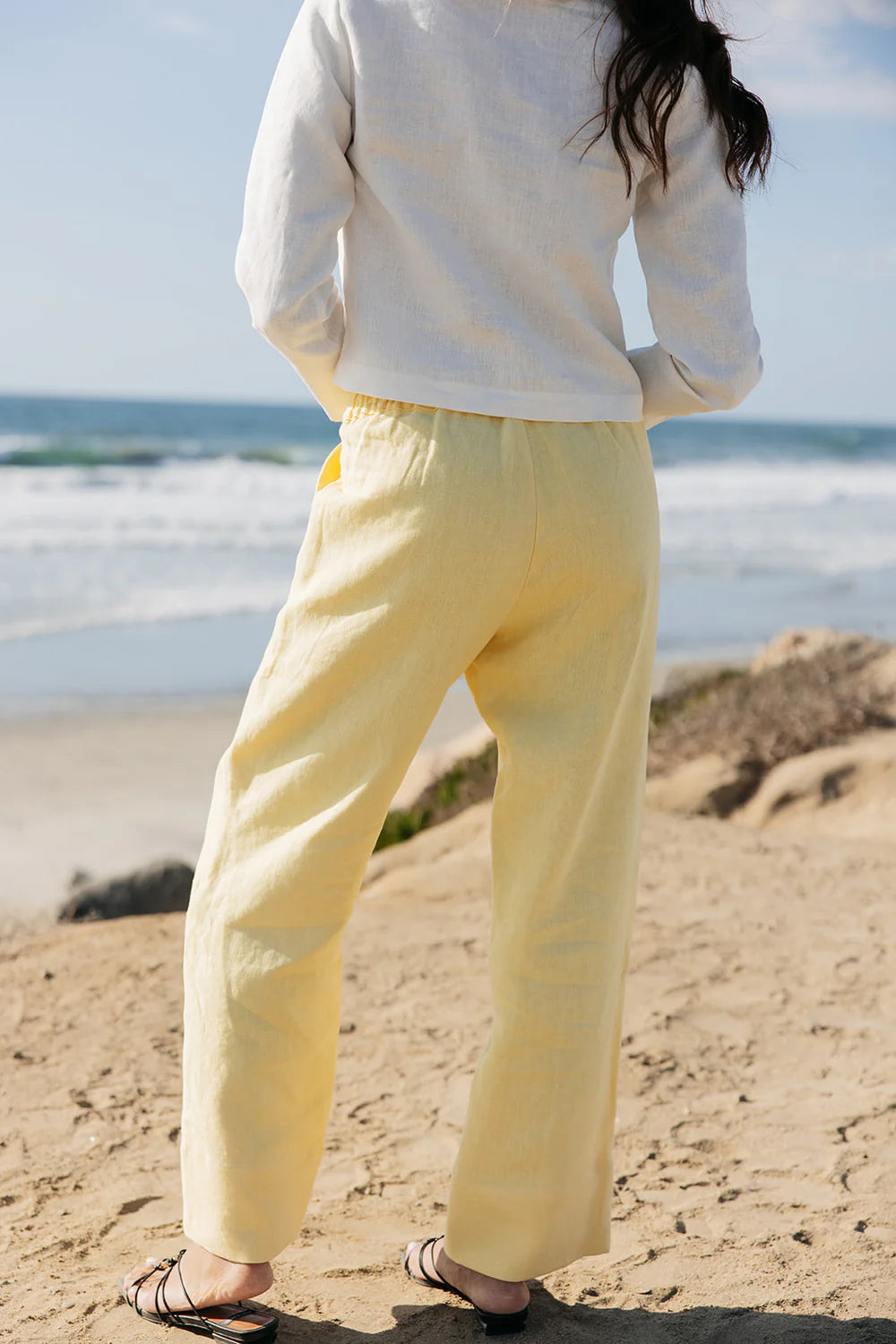 Yellow Lauren Linen Pants