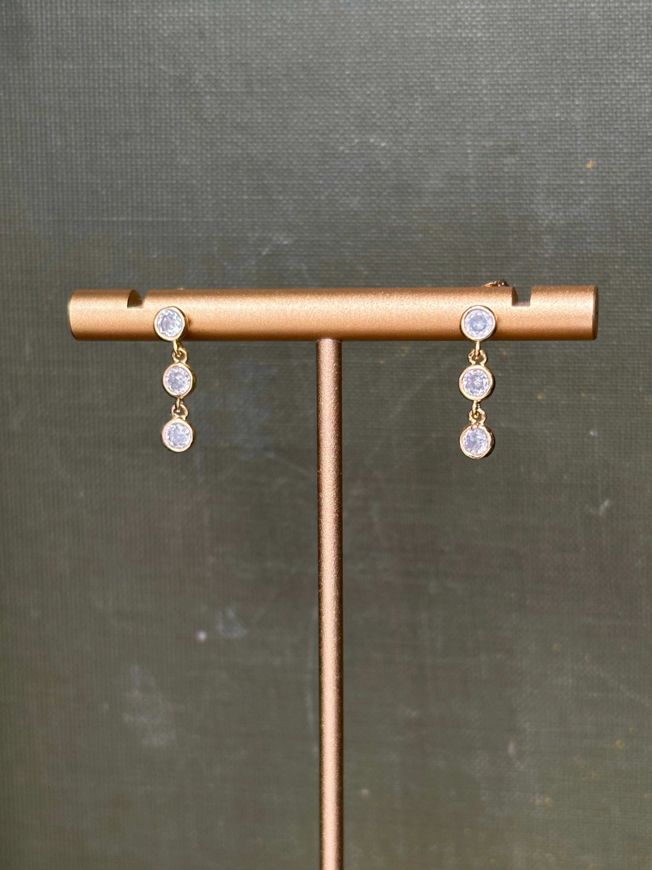 Drop Down Diamond Earring