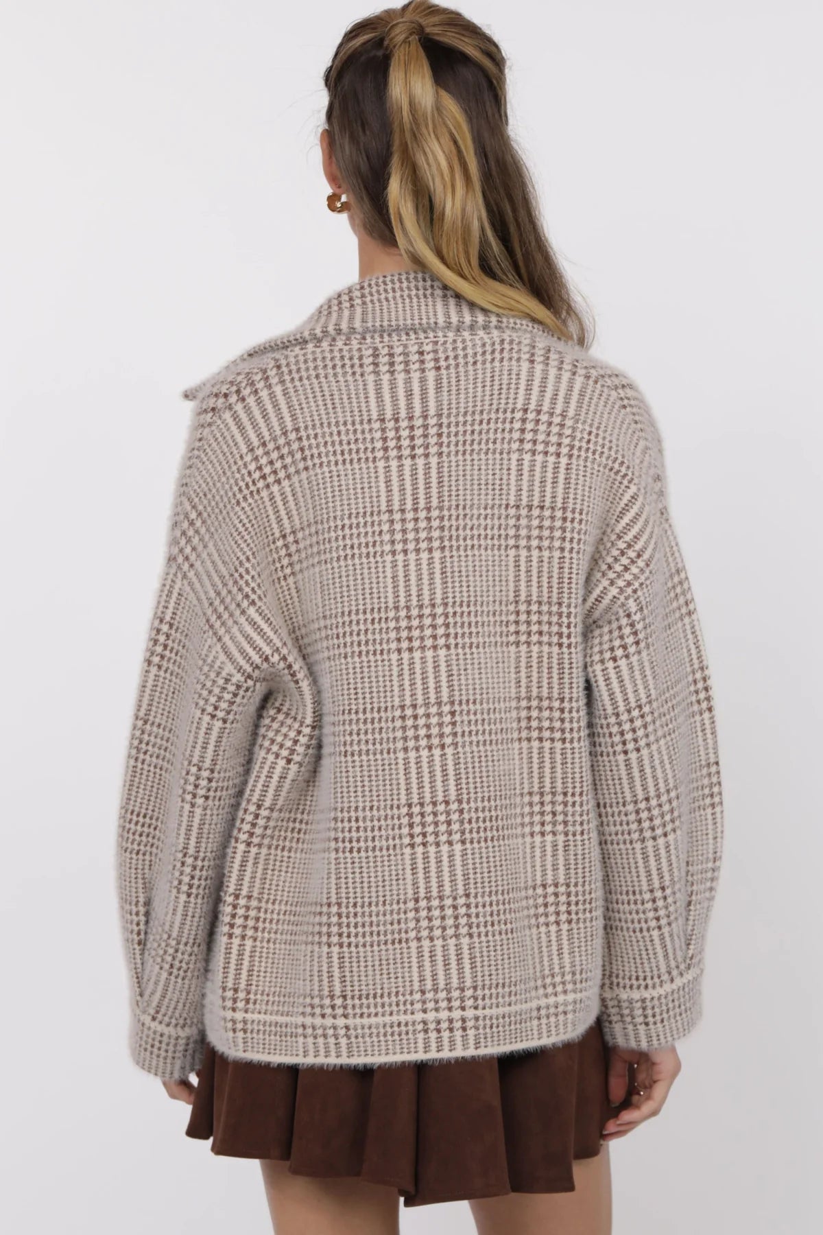 Ivory Brown Lola Jacket
