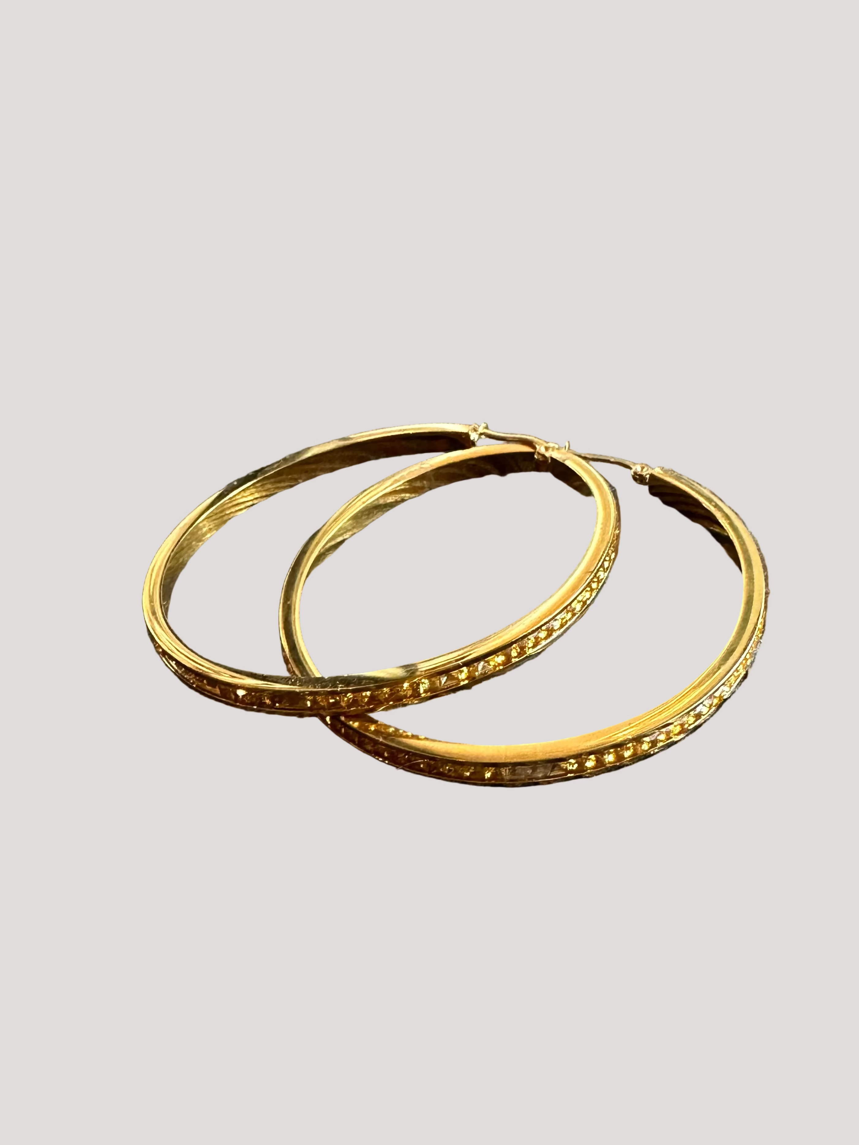 Citrine Hoop Earrings