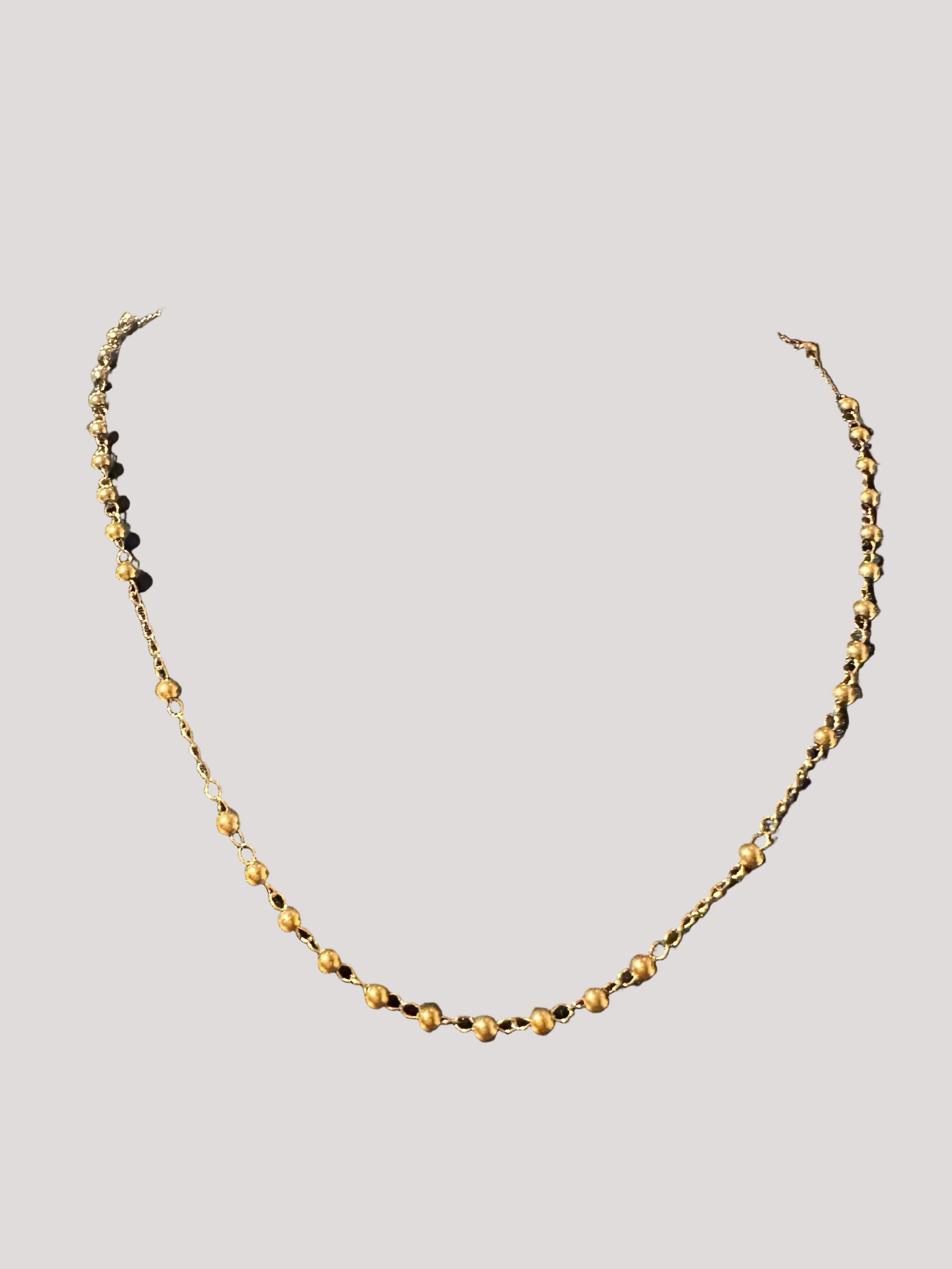 Gold Beaded Baby Necklace