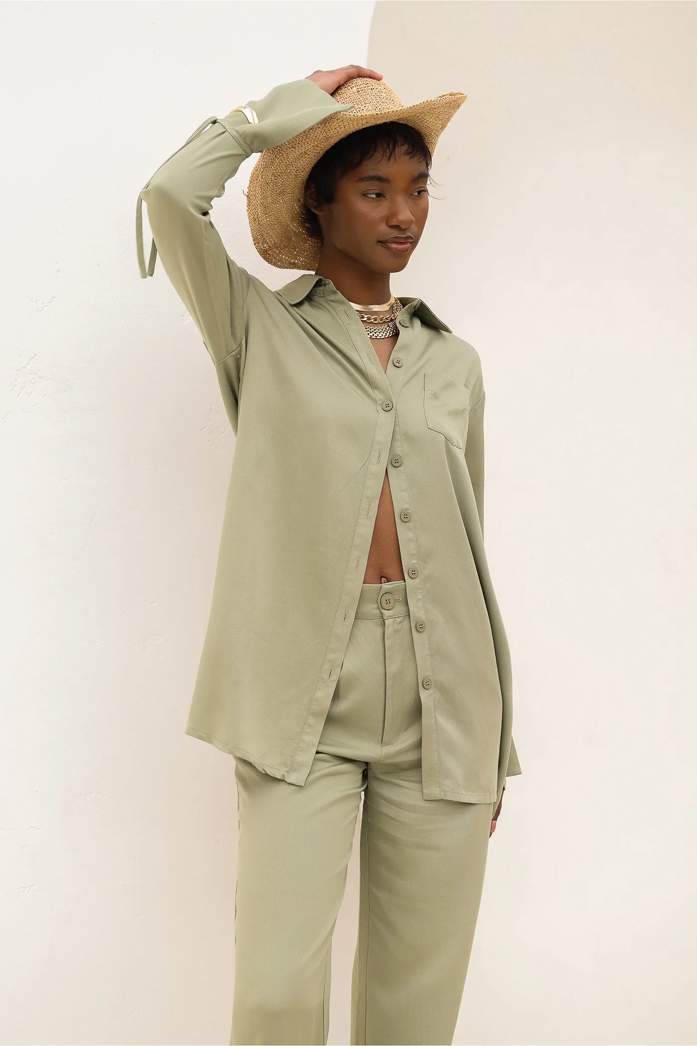 Monstera Blouse