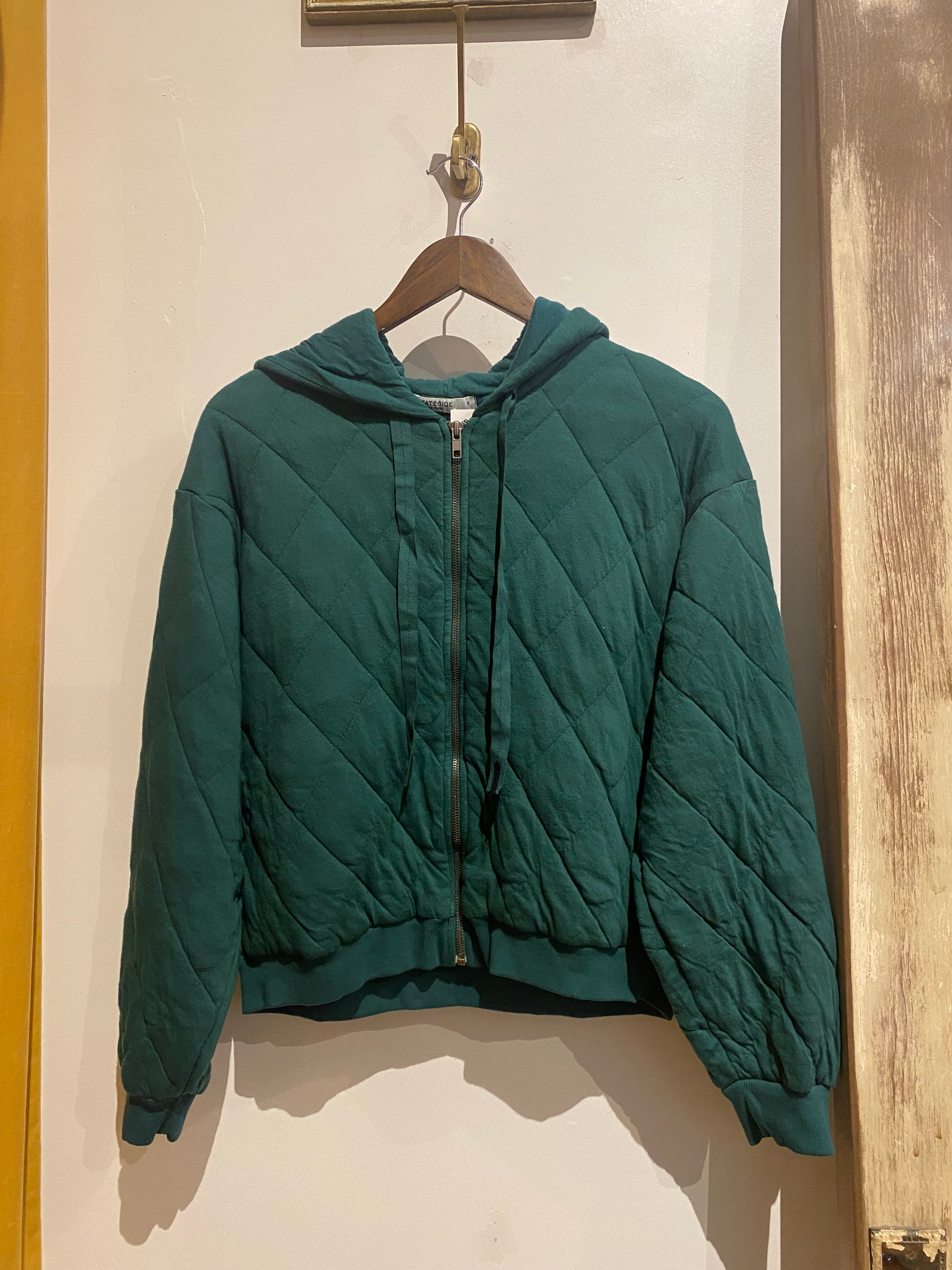 Rainforest Quilted Zip Hoodie