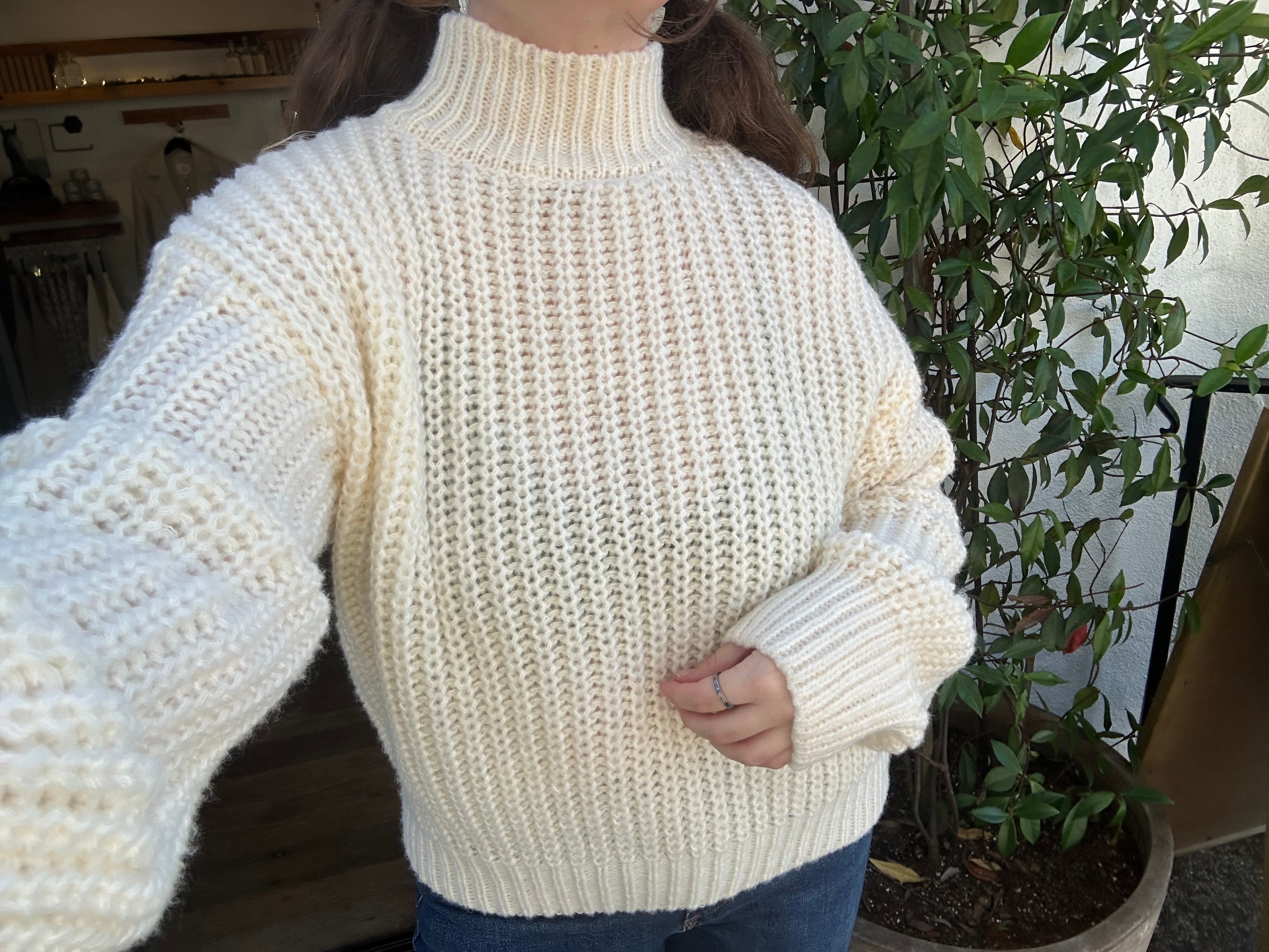 Bright White Sweater