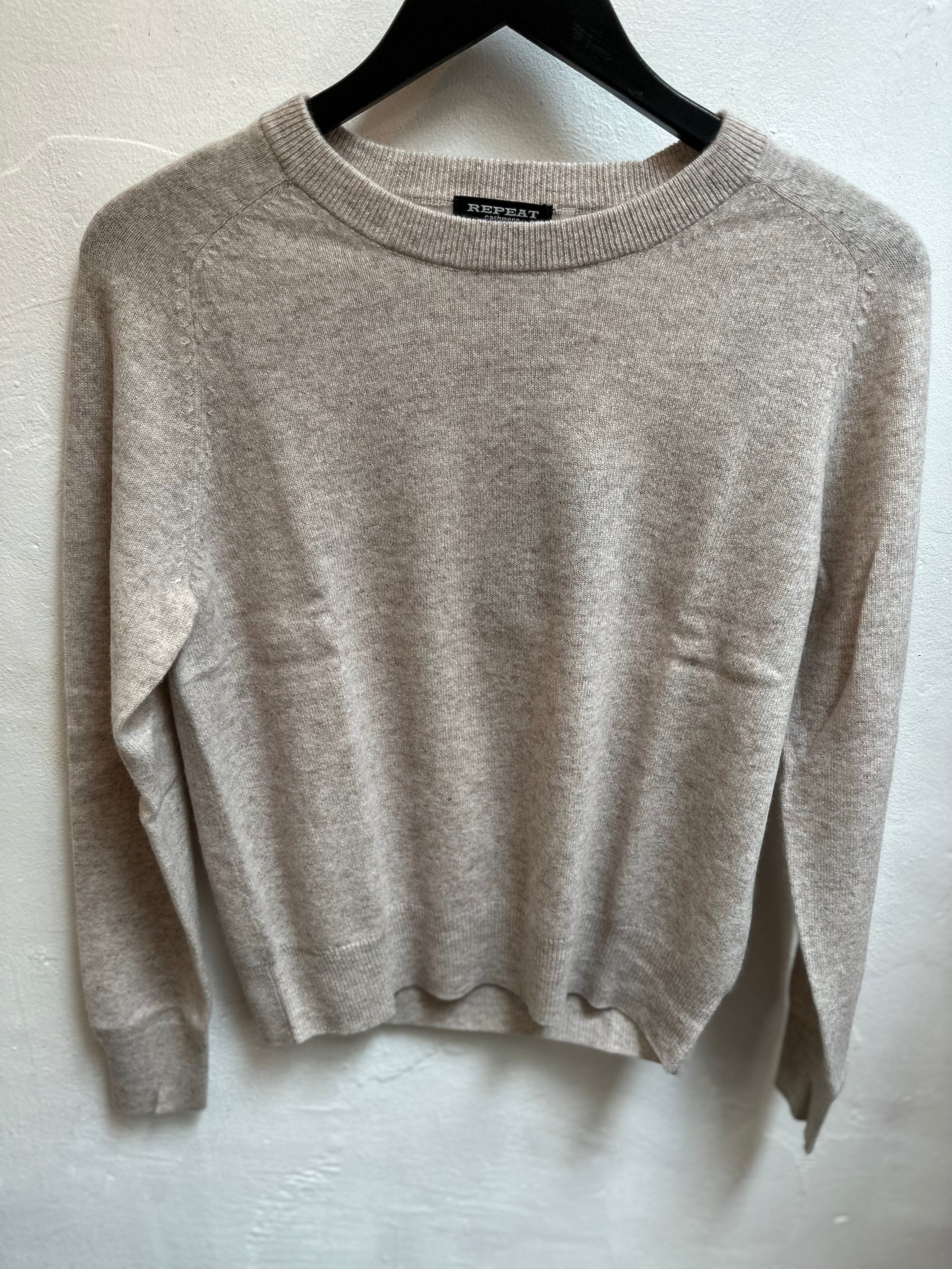 Sand Cashmere Crewneck
