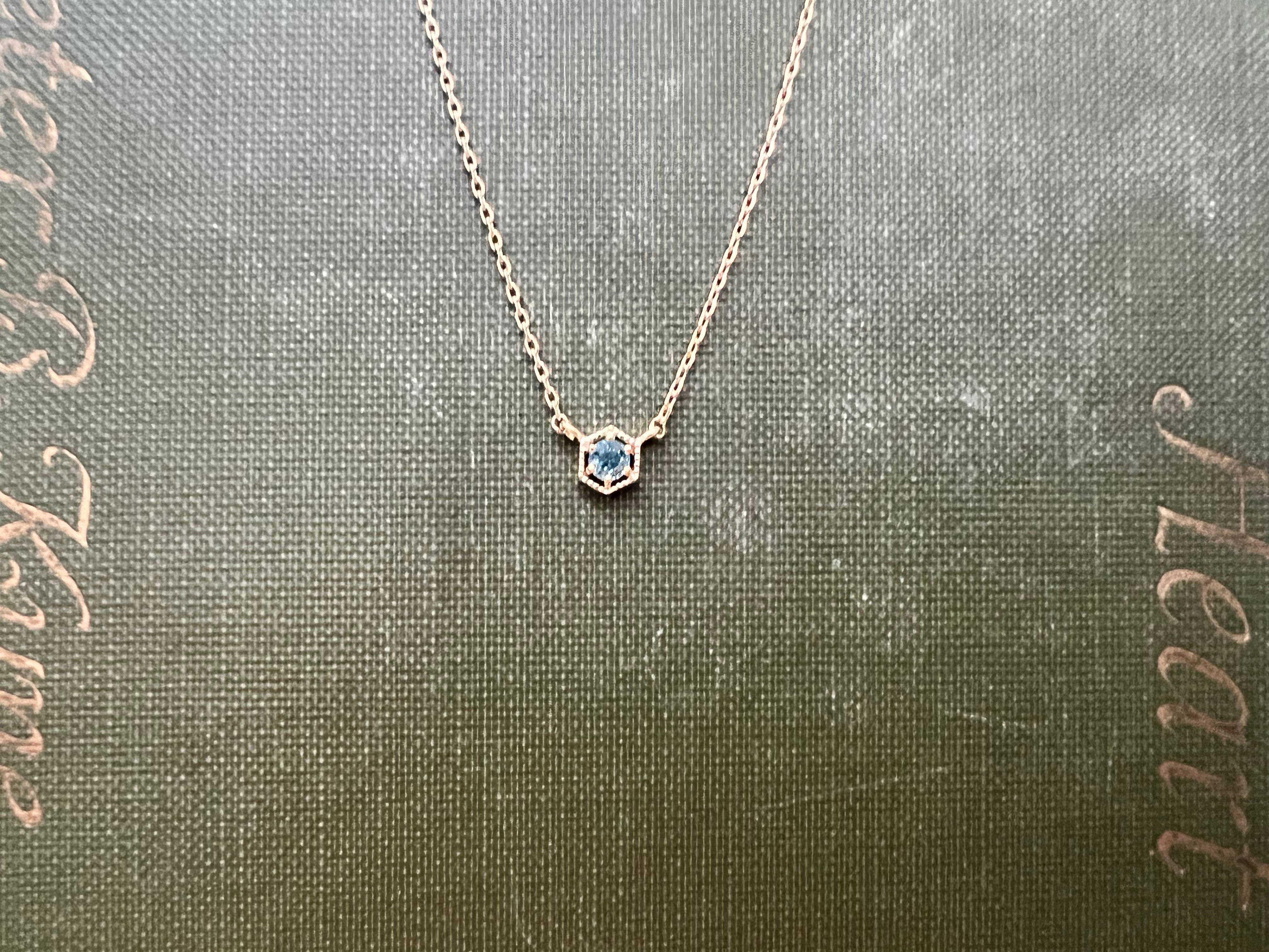 March Stone Necklace