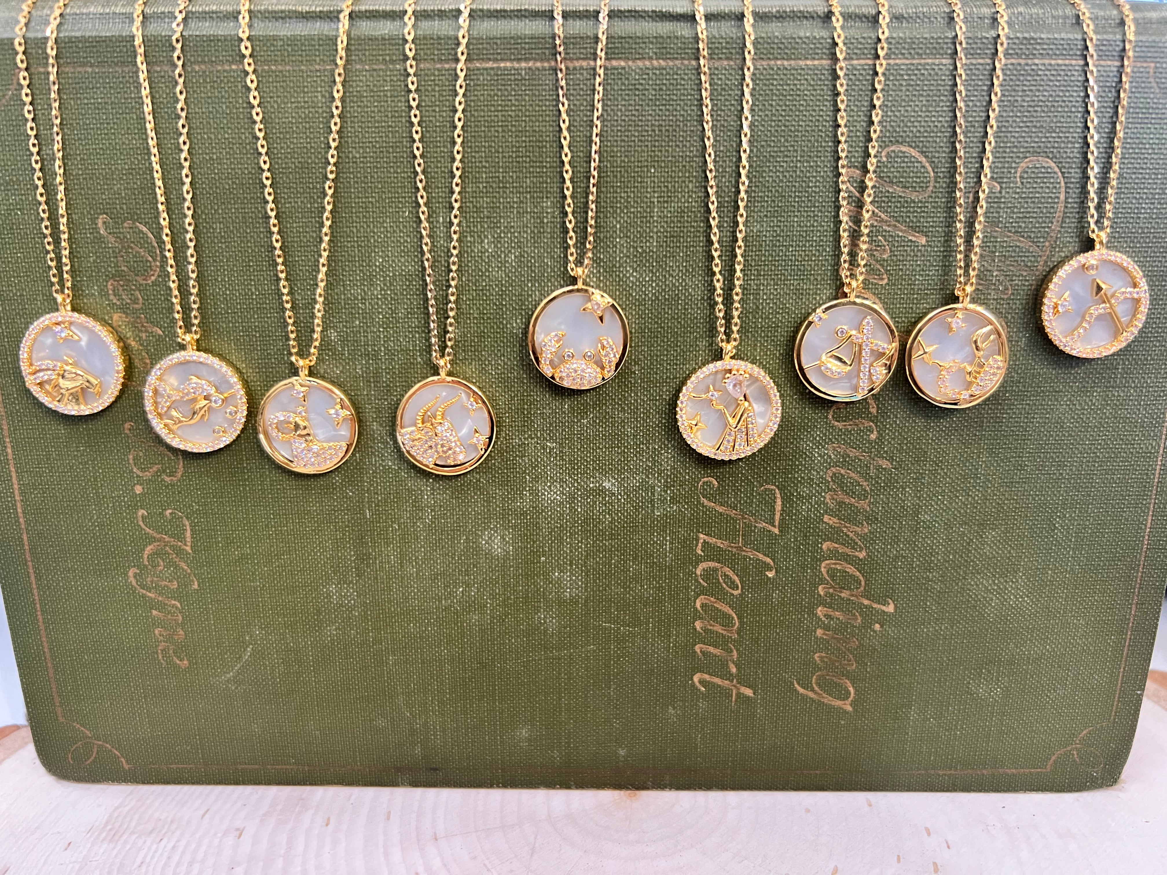 Pearly Zodiac Necklace