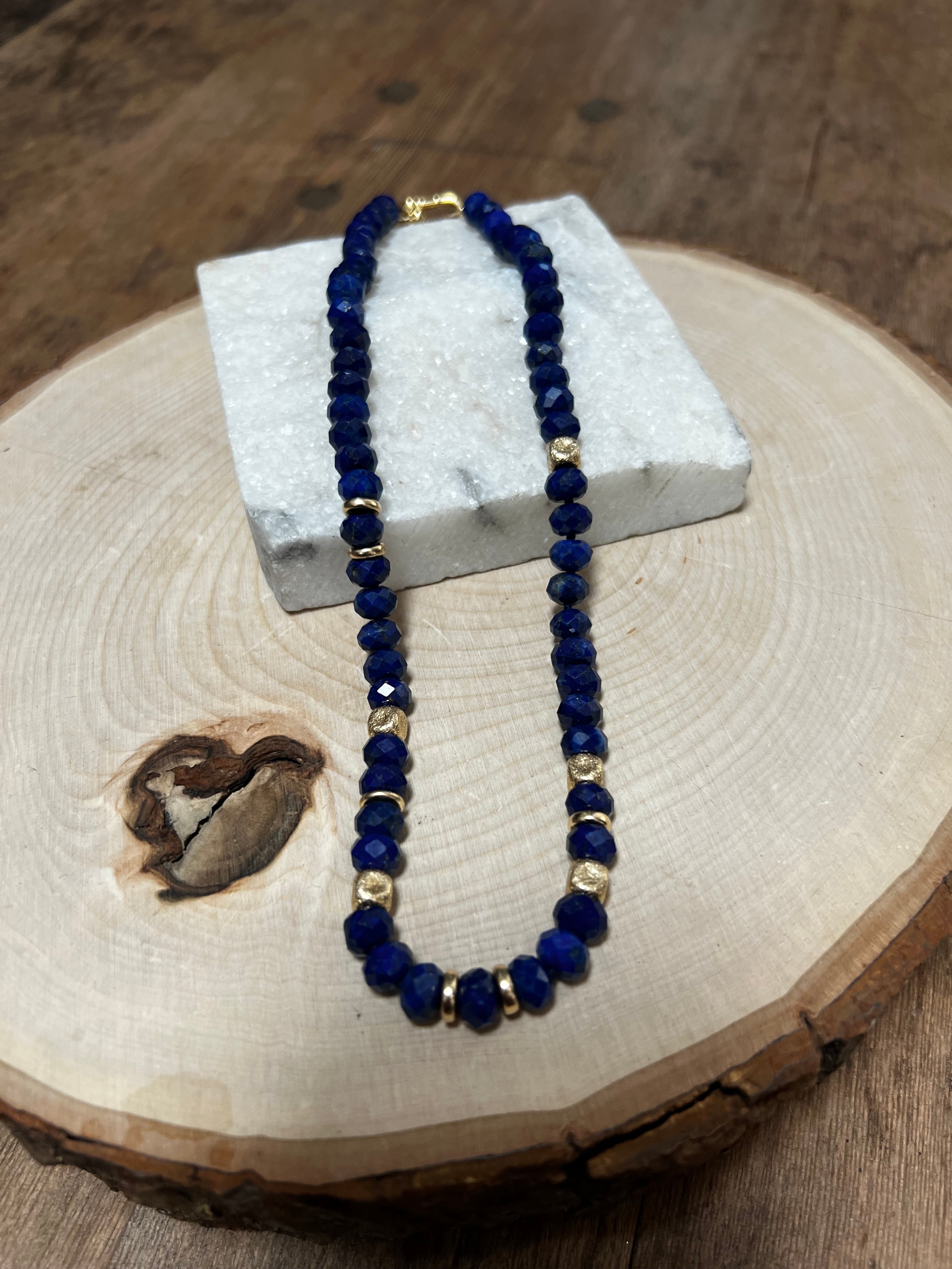 Lapiz Bead Necklace