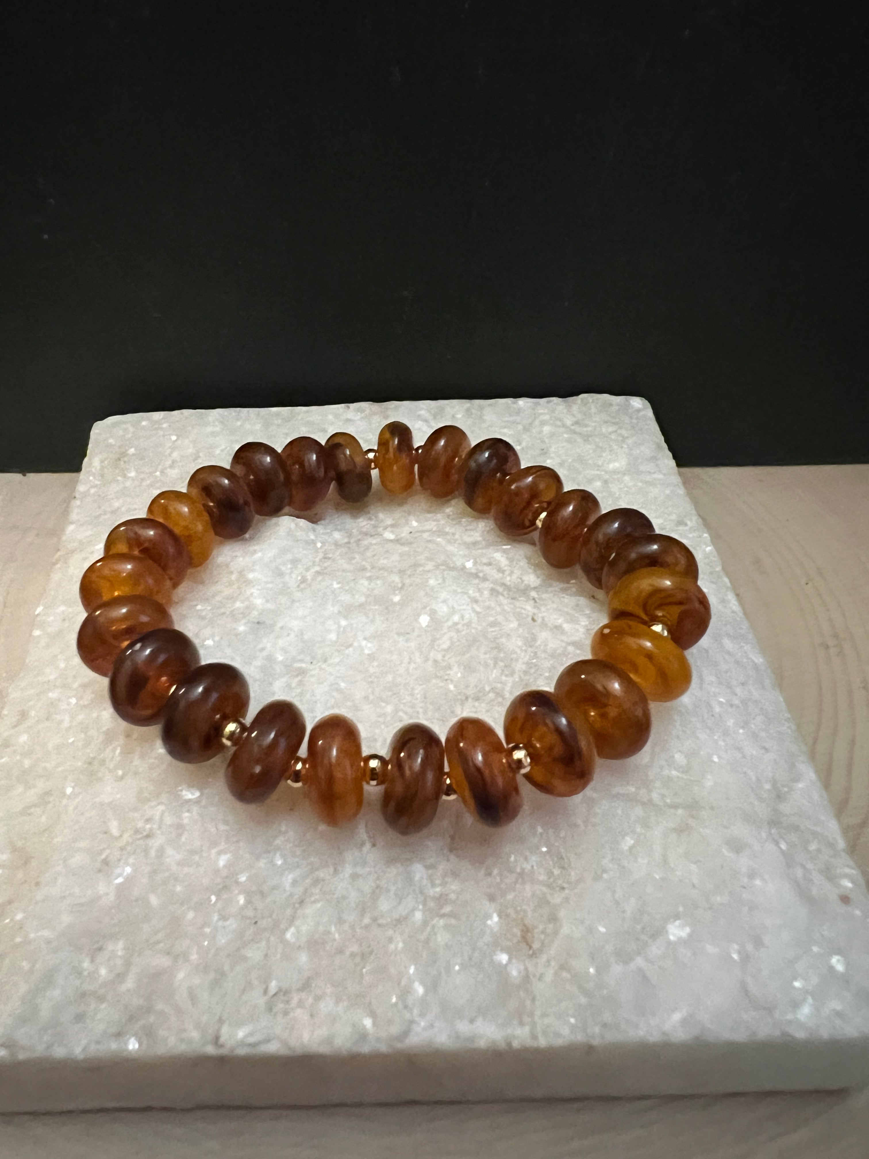 Amber Bead Bracelet