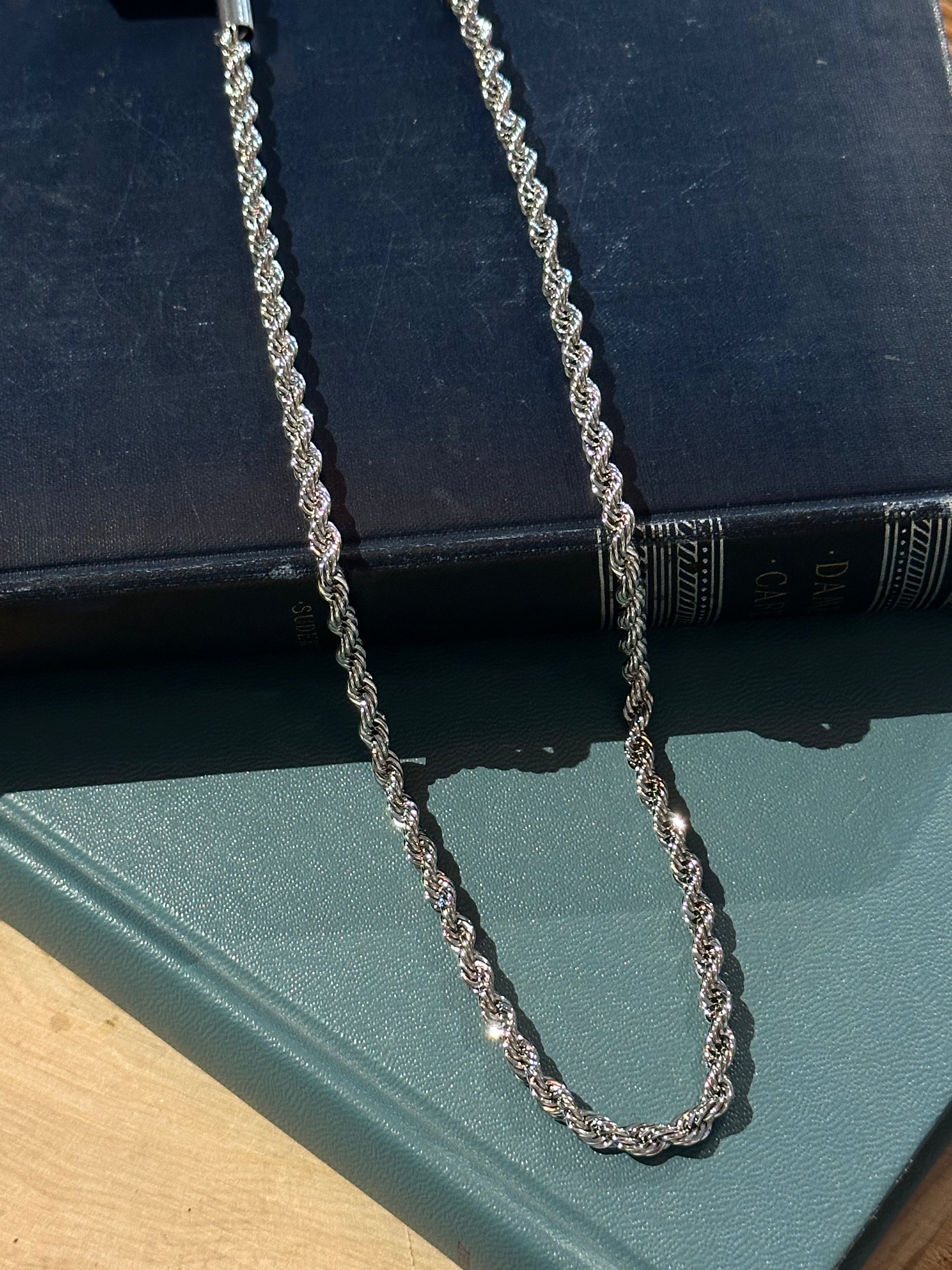 Twisted Silver Necklace