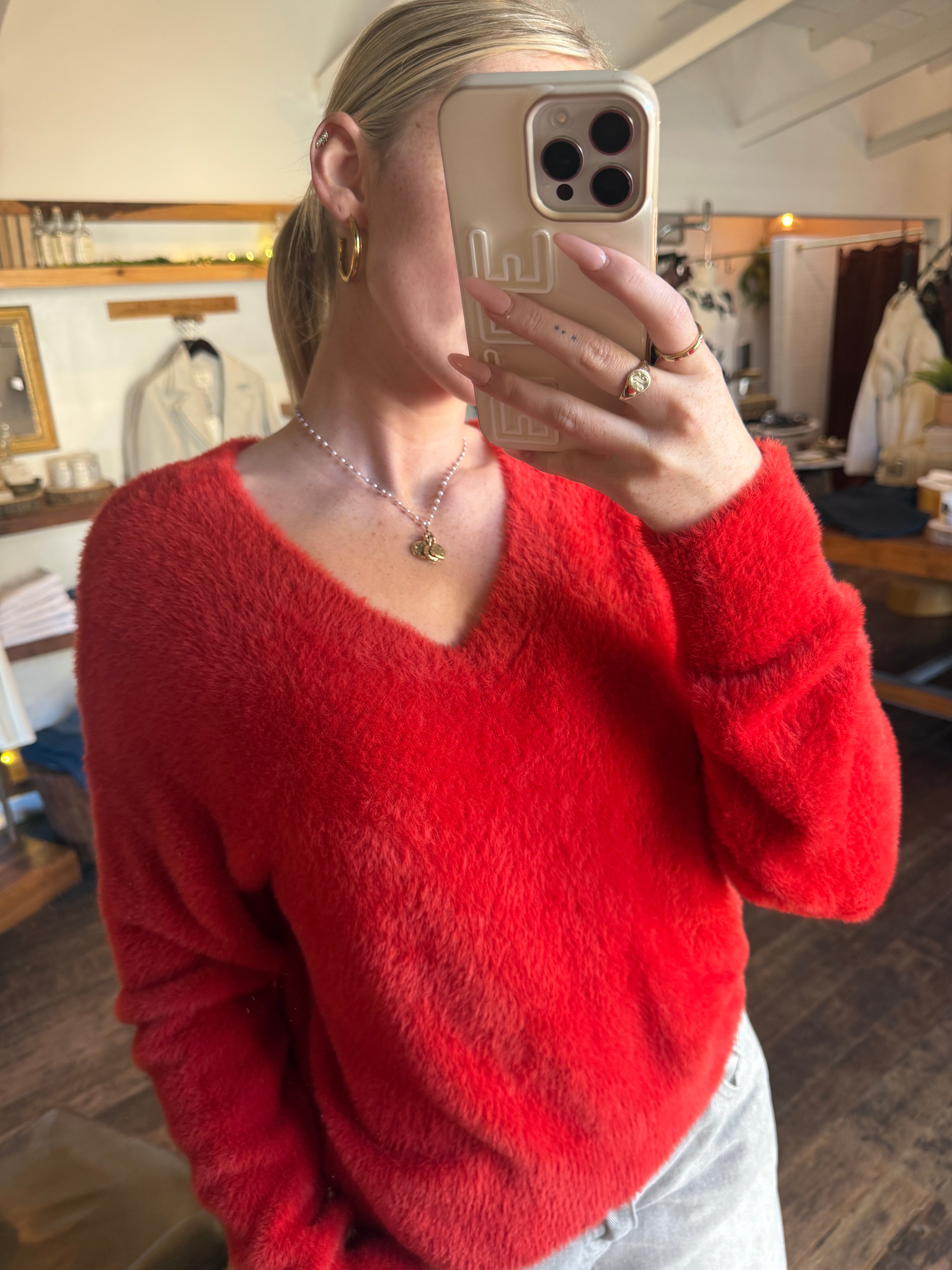 Red Amour Sweater