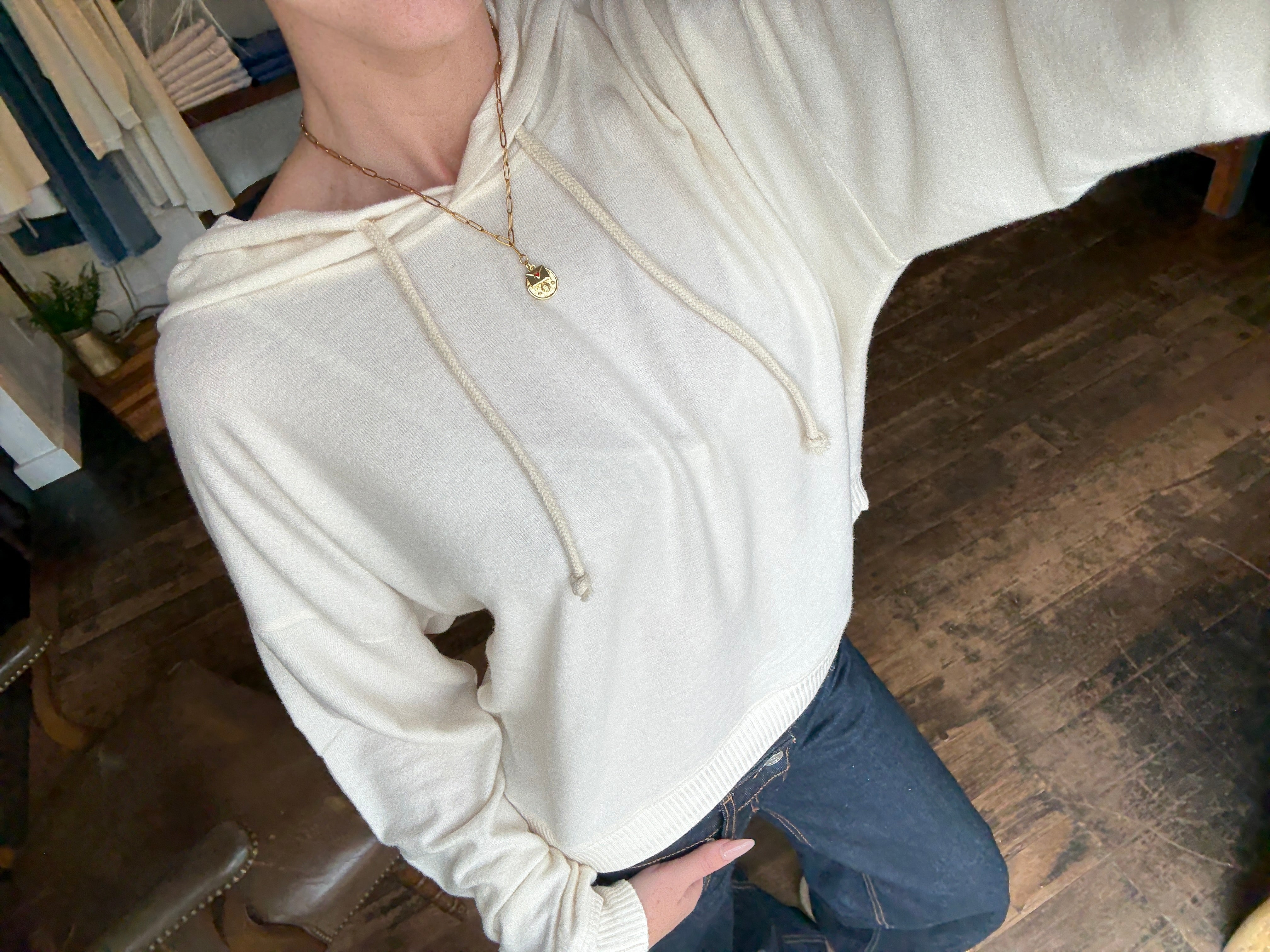 Cream Super Soft Hoodie