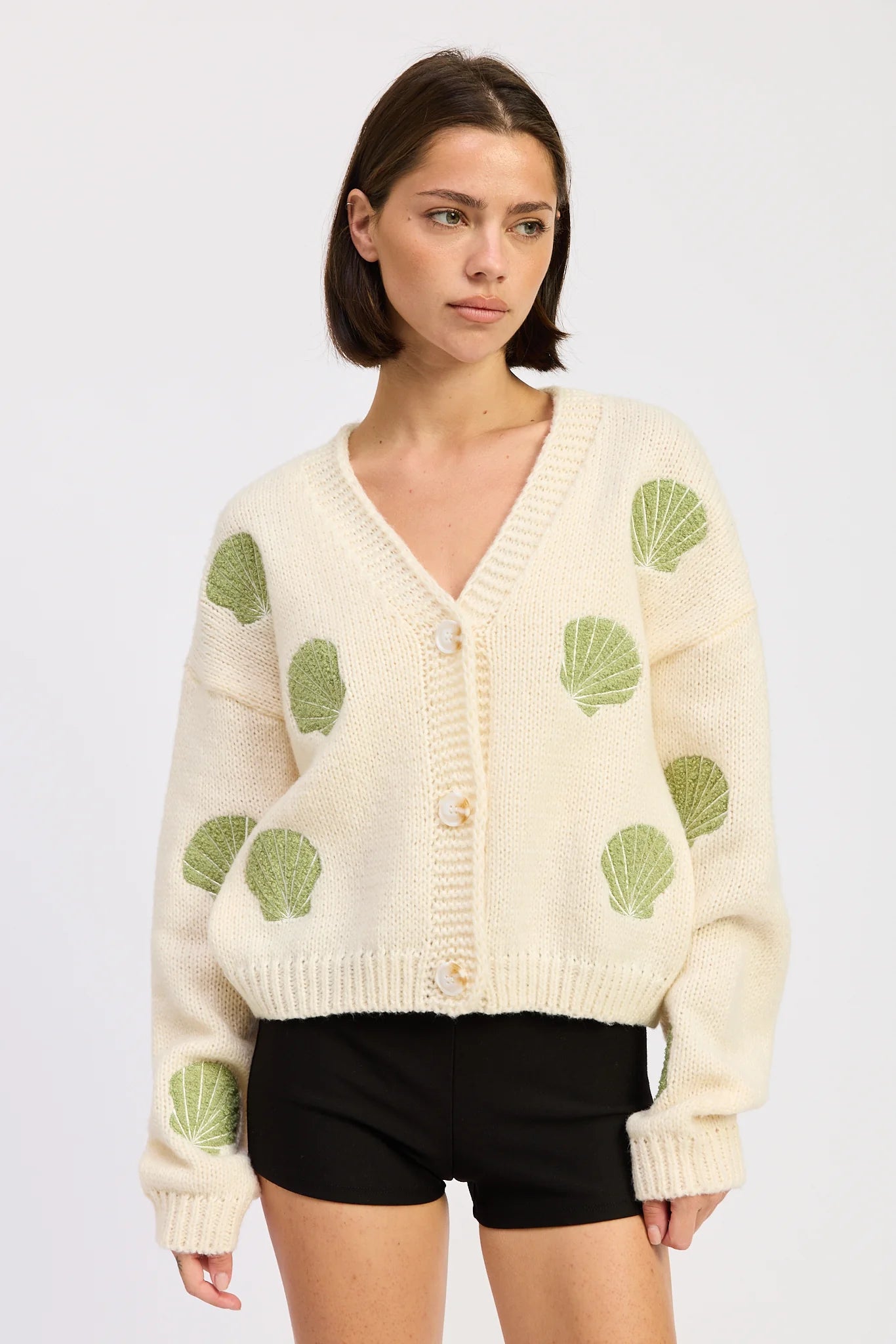 Shell Applique Cardi