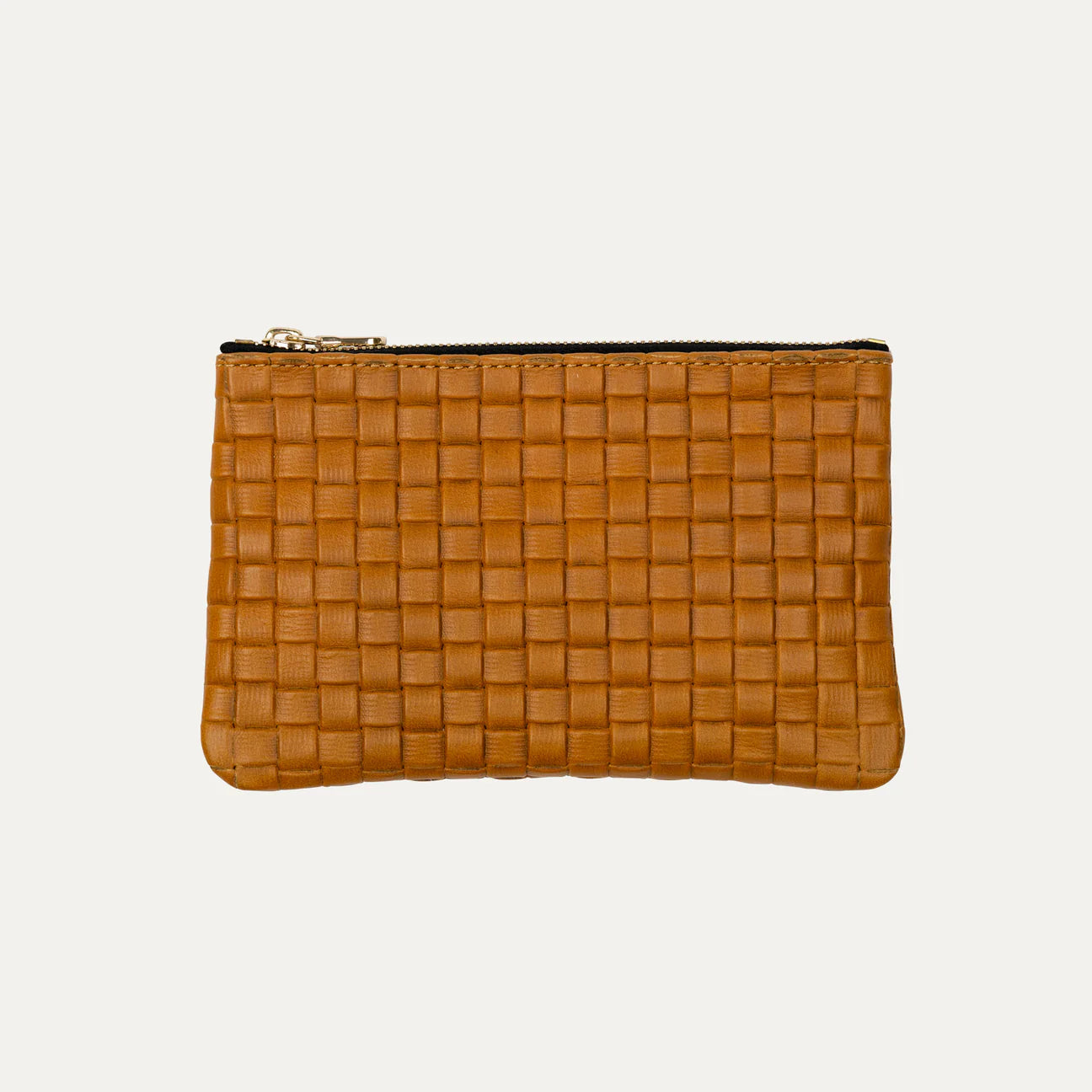 Tan Woven Pouch
